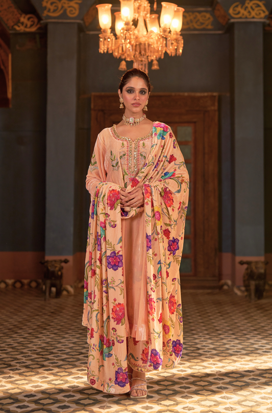 Naaz Ivory Kali Kurta Set