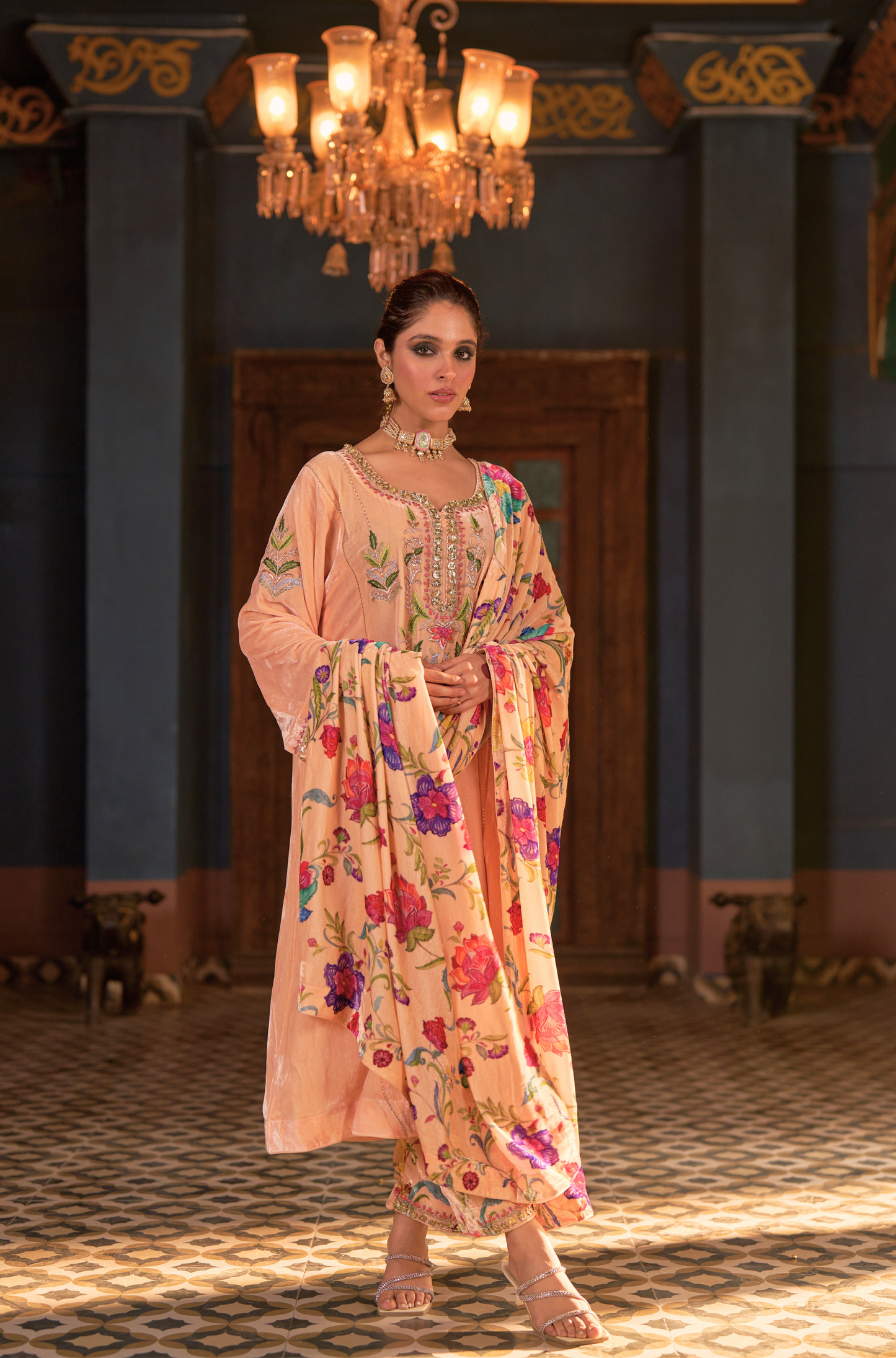 Naaz Ivory Kali Kurta Set