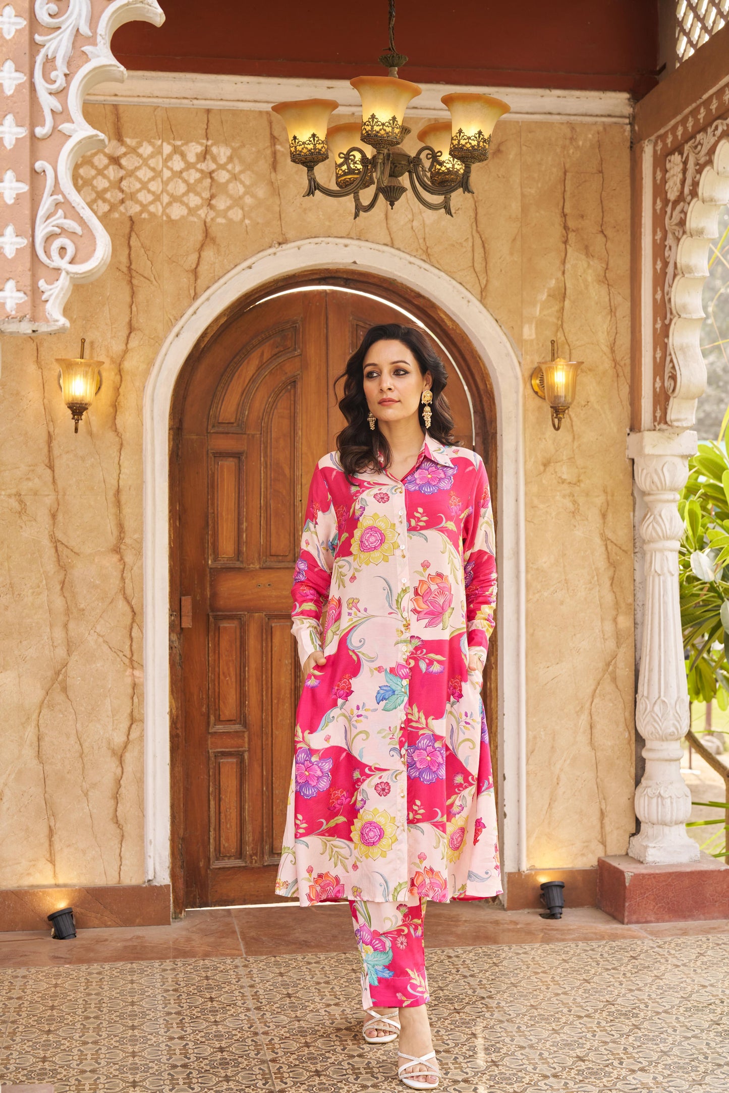 Ruya Pink Kurta Set