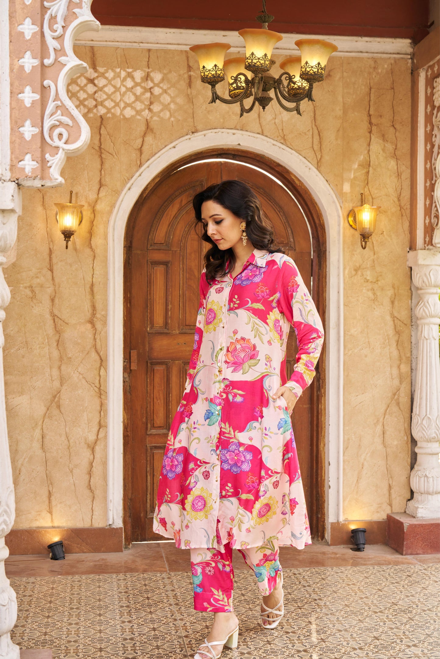 Ruya Pink Kurta Set