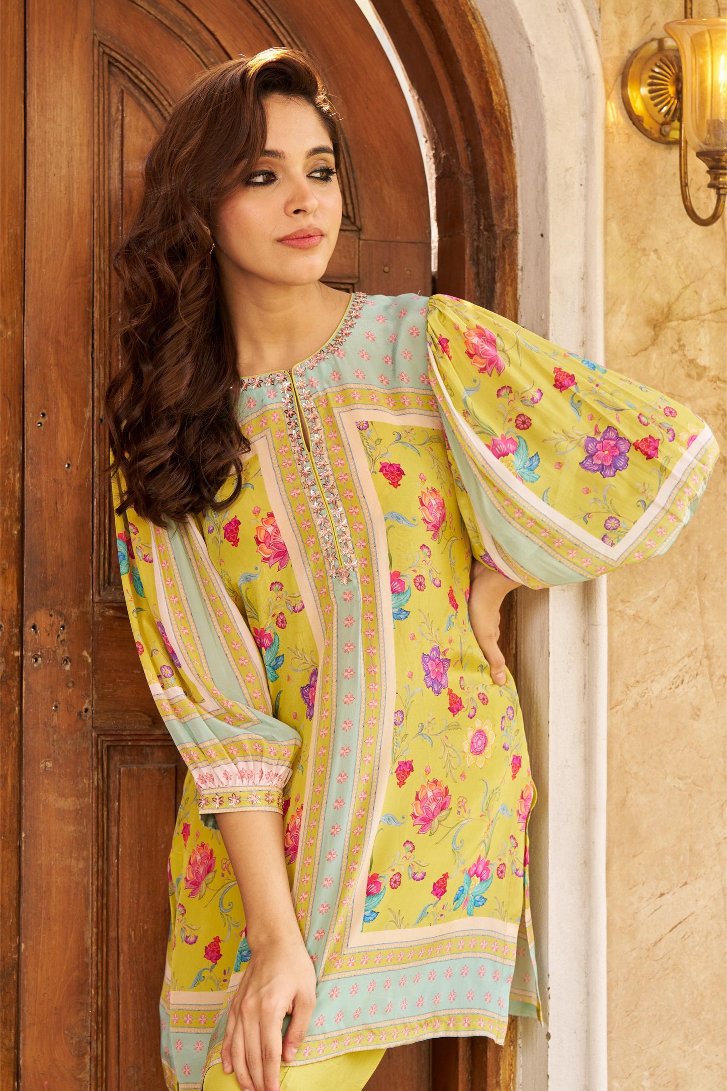 Khawaab Lime Co-ord Set