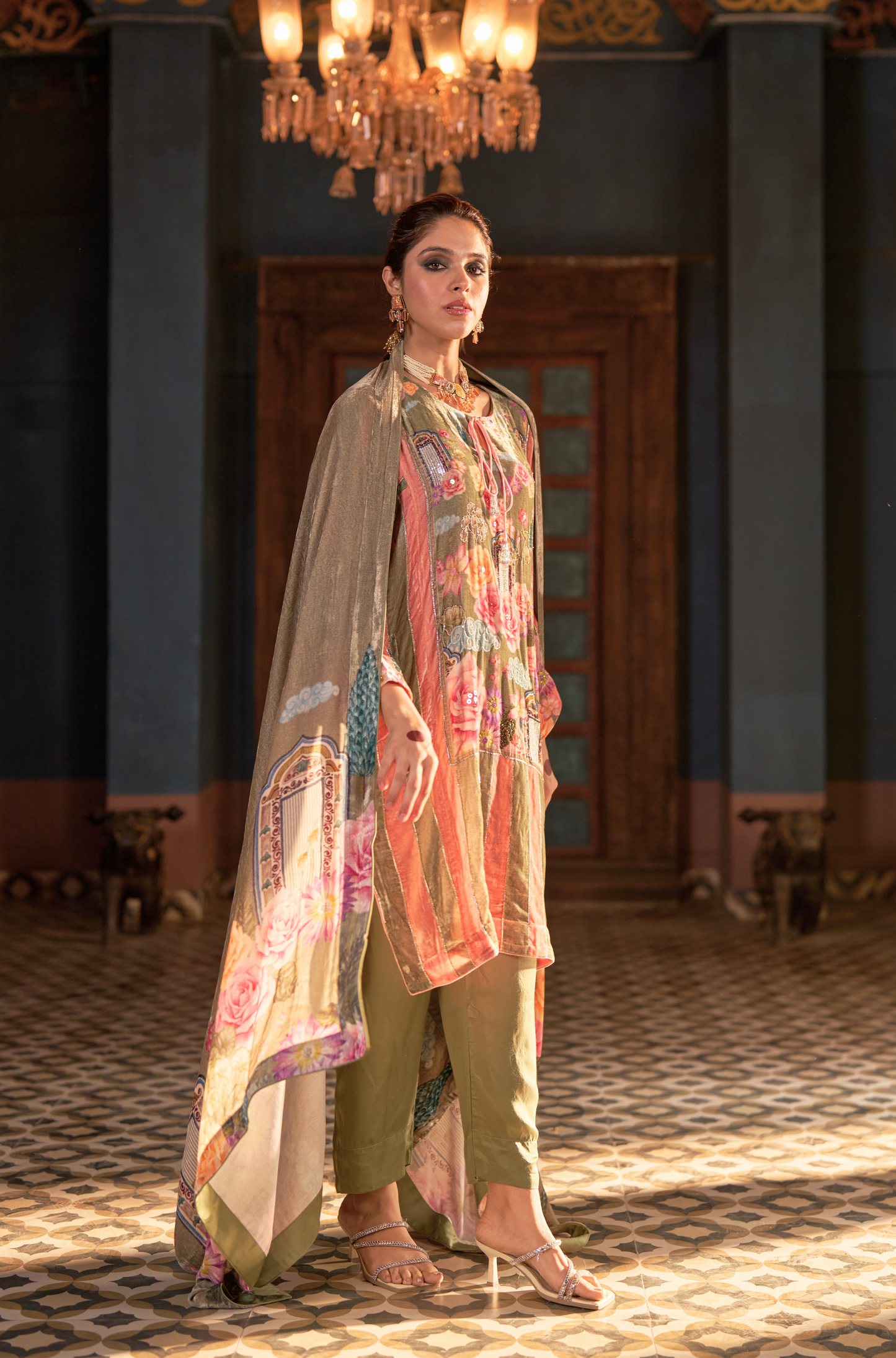 Naaz Green Phiran Set