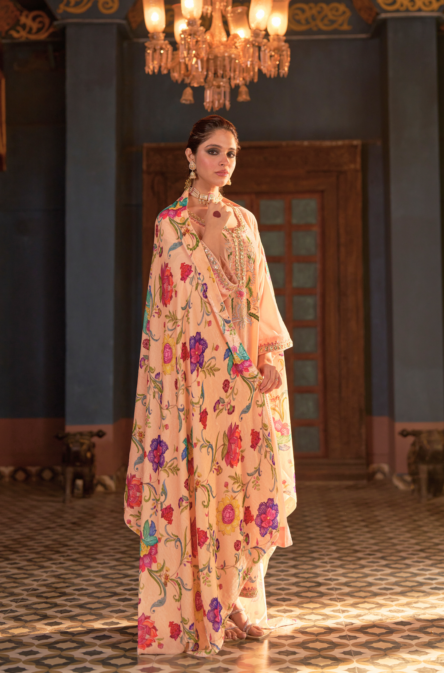 Naaz Ivory Kali Kurta Set