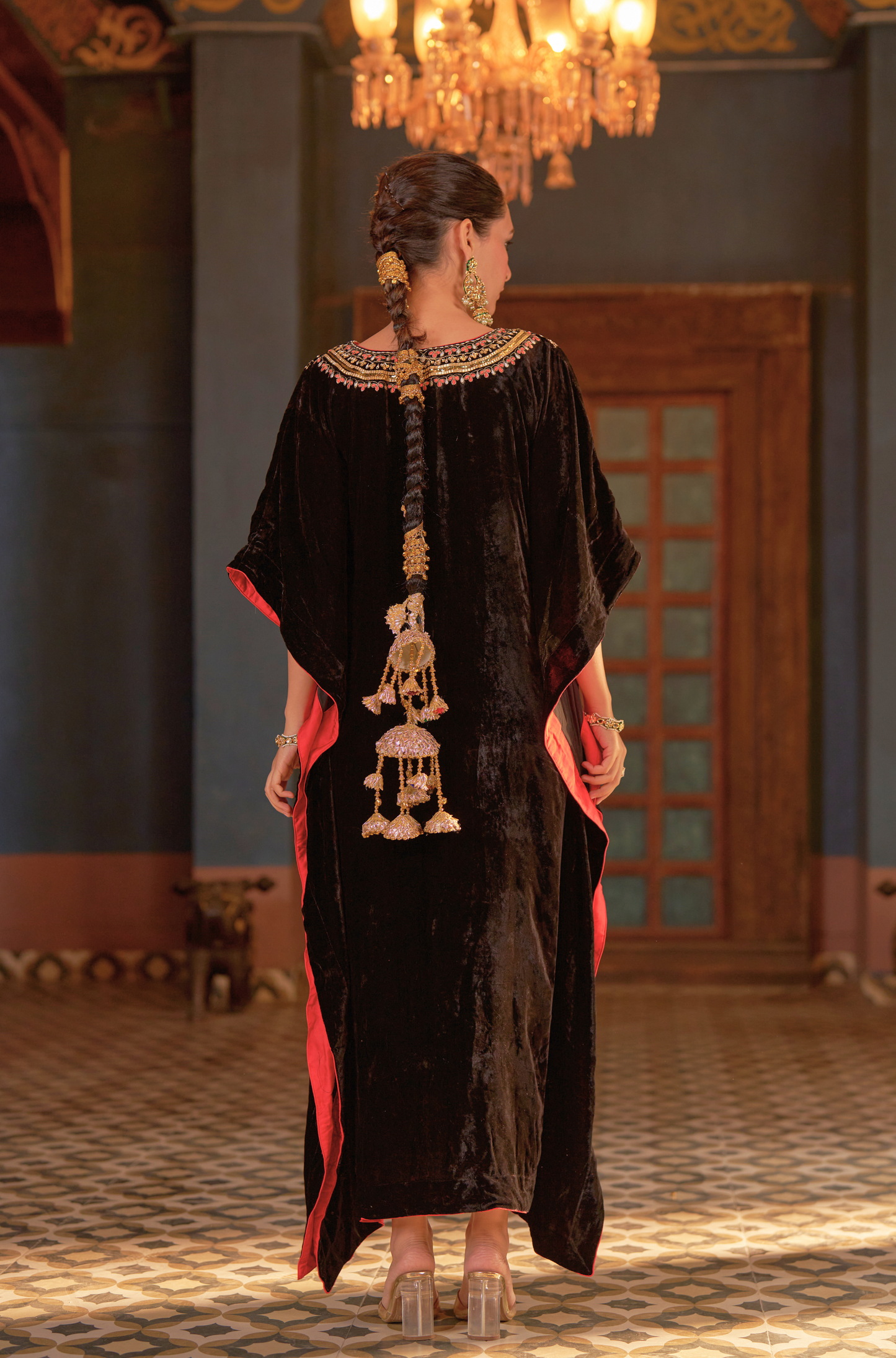 Naaz Black Kaftan