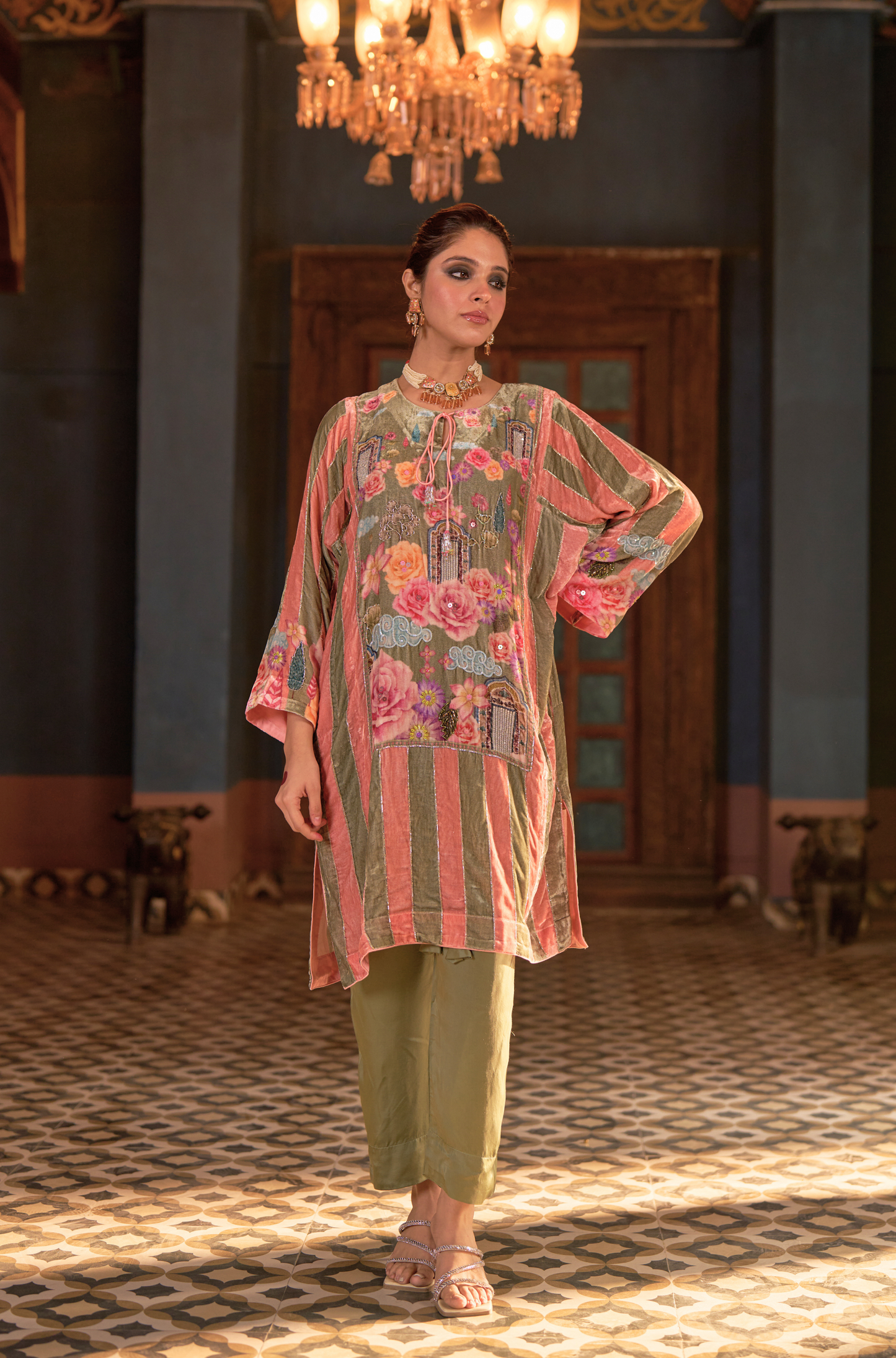 Naaz Green Phiran Set