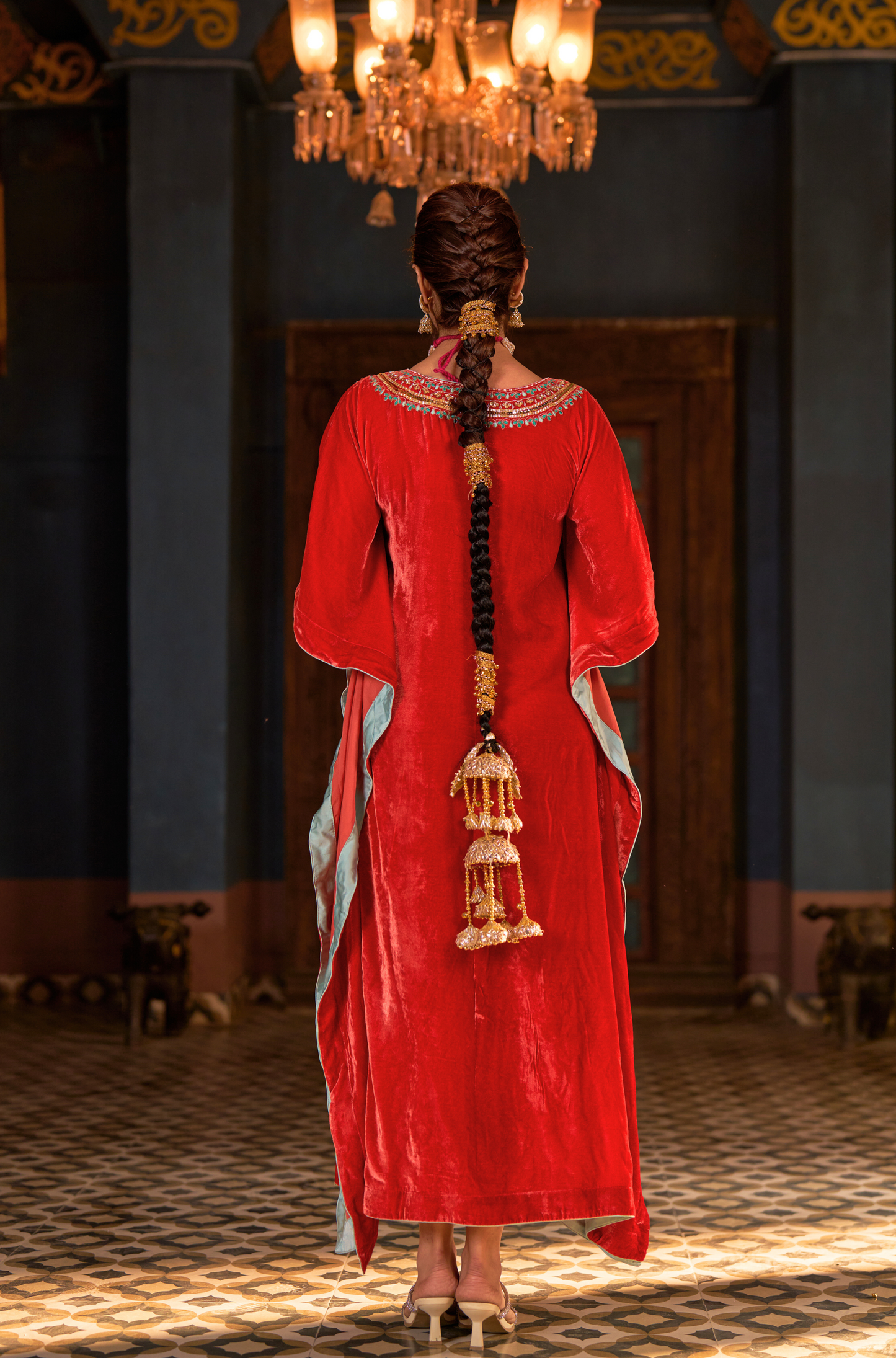Naaz Burnt Orange Kaftan