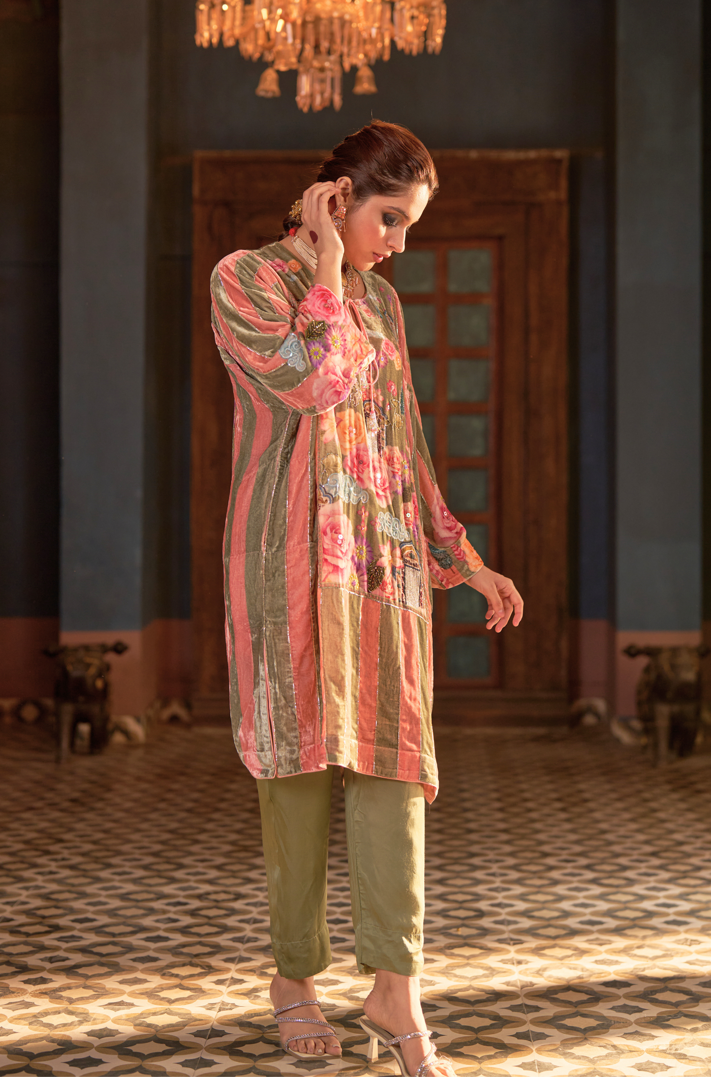 Naaz Green Phiran Set