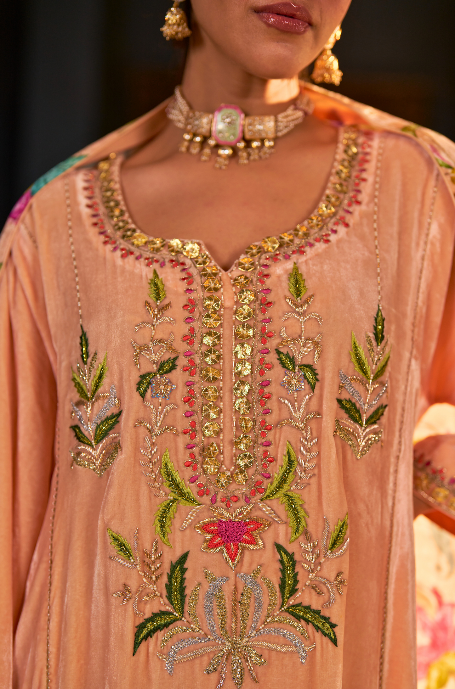 Naaz Ivory Kali Kurta Set