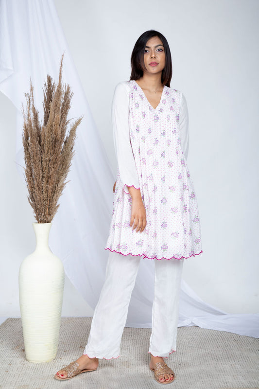 Ditsy PrimRose Short Tunic Set