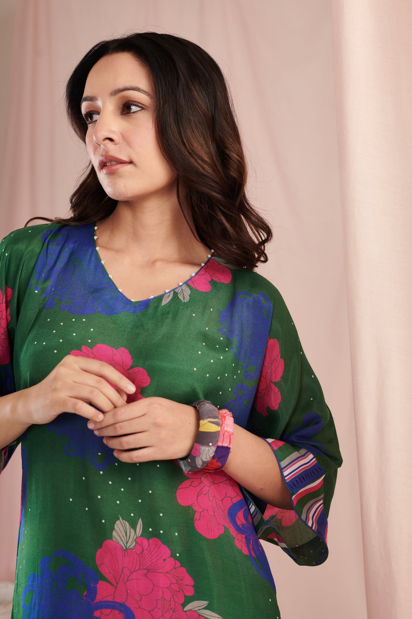 Green saga Kurta Set