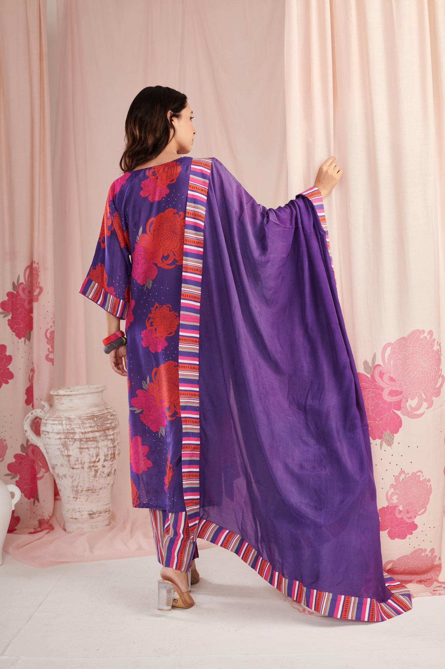 Purple saga Kurta Set