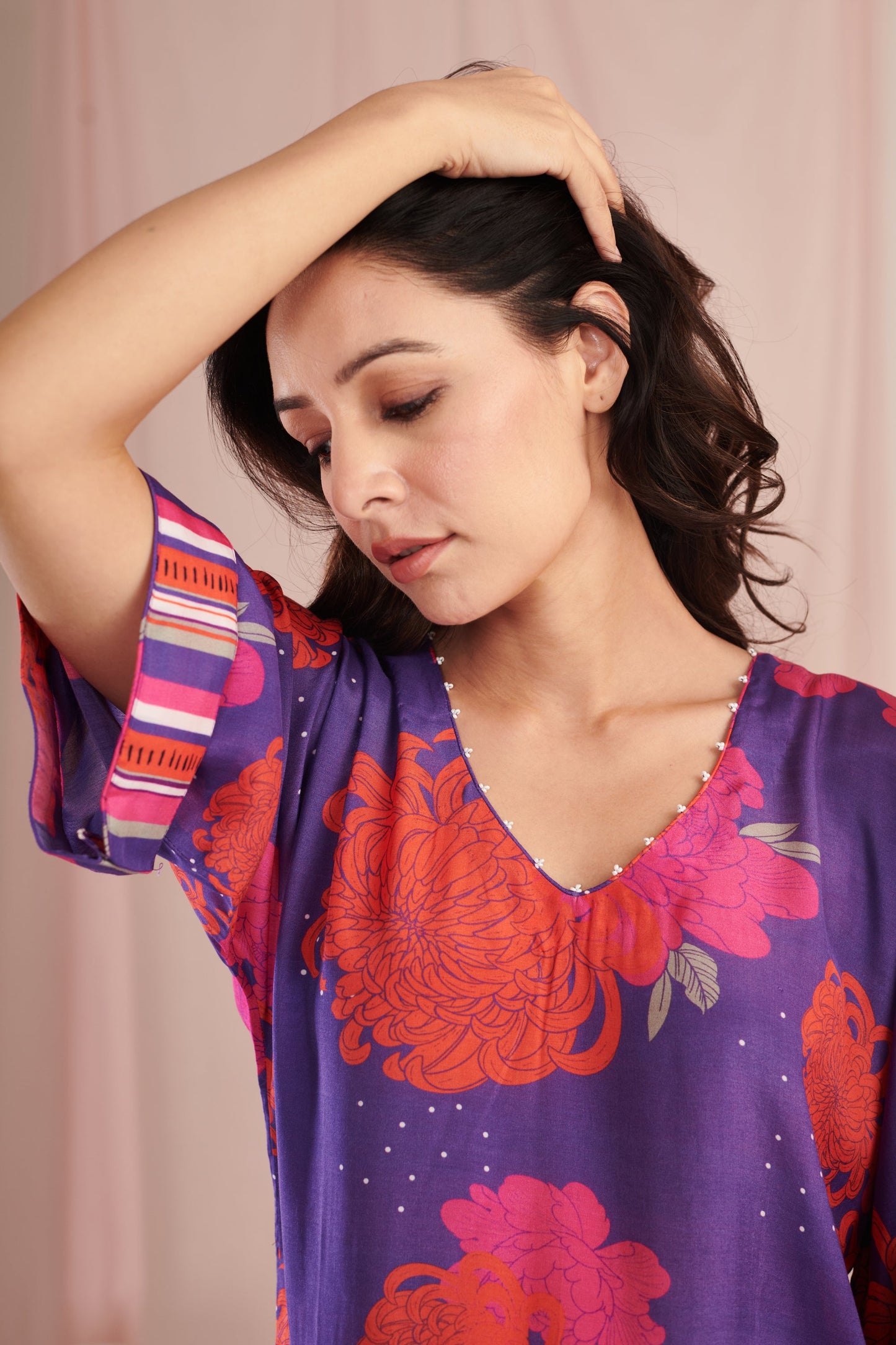 Purple saga Kurta Set