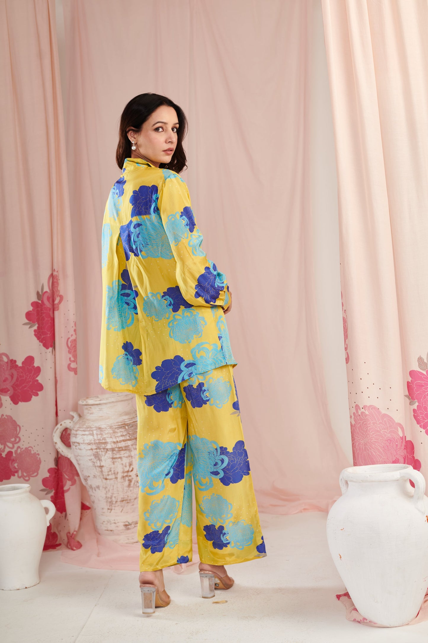 Floral power lime co-ord set