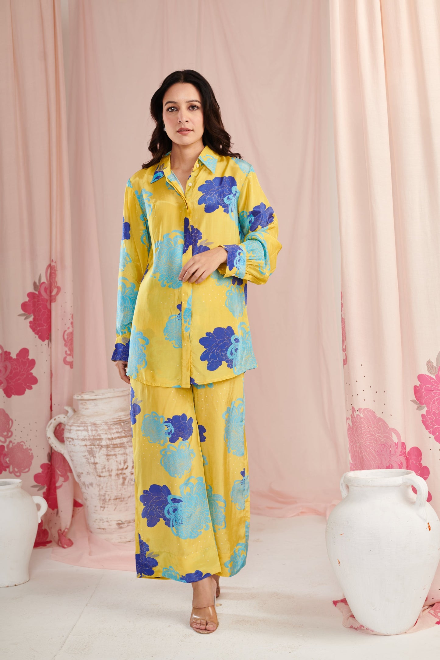 Floral power lime co-ord set