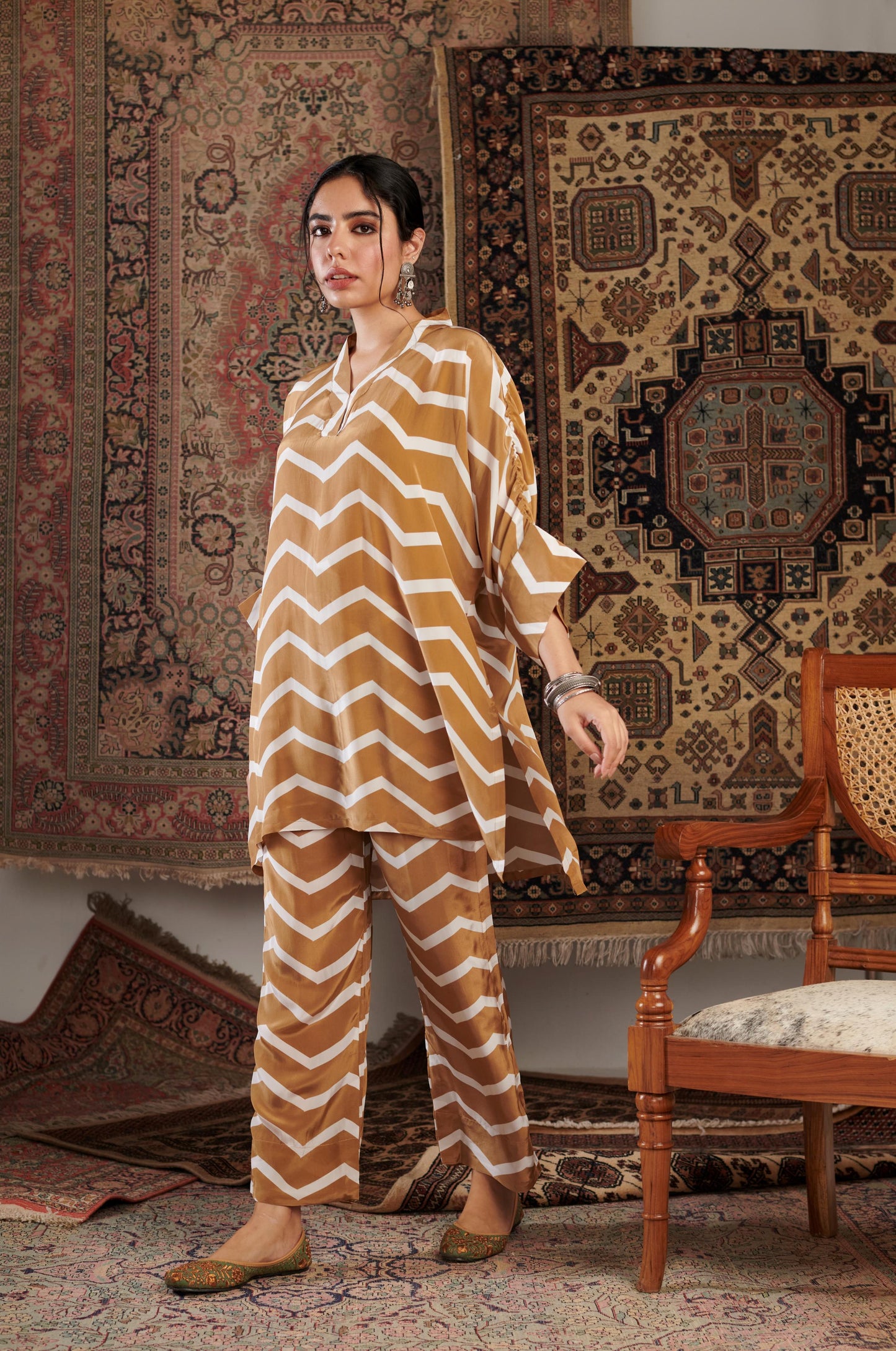 CHEVRON MUSTARD CO-ORD SET
