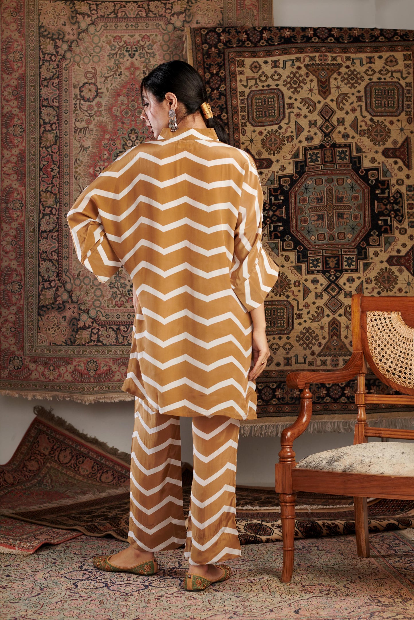 CHEVRON MUSTARD CO-ORD SET