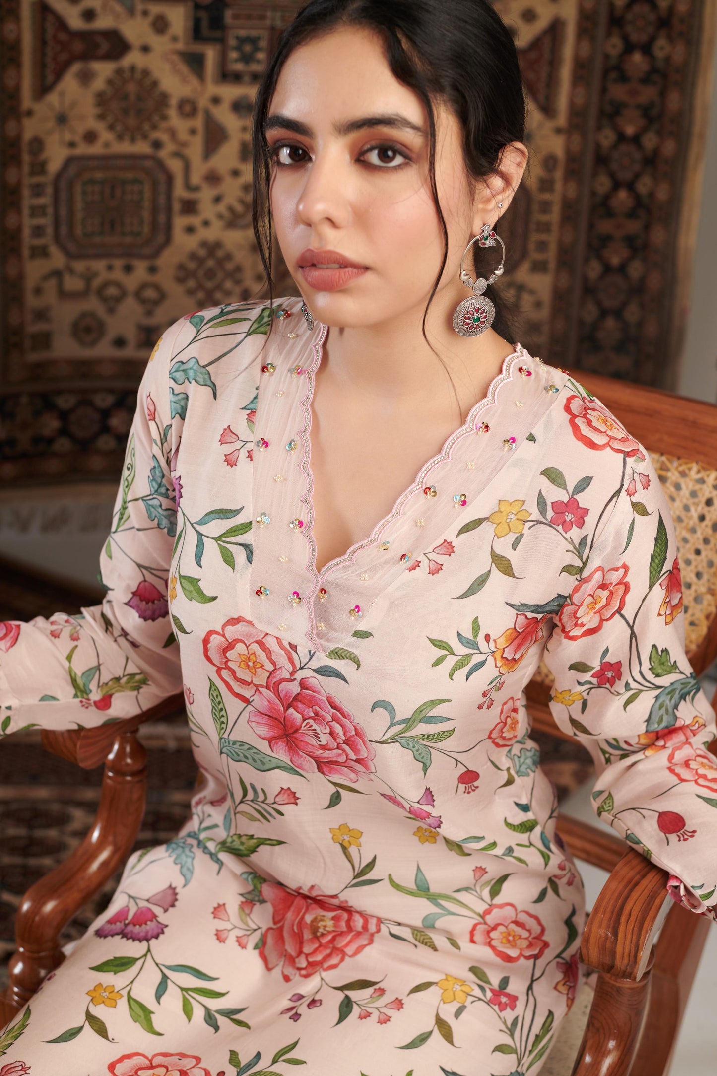 AKS IVORY KURTA SET