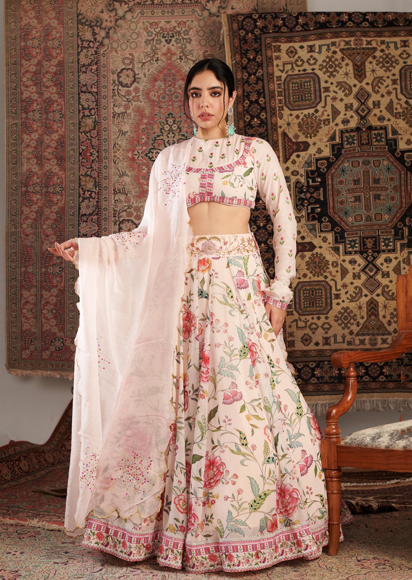 ZARA IVORY LEHANGA SET