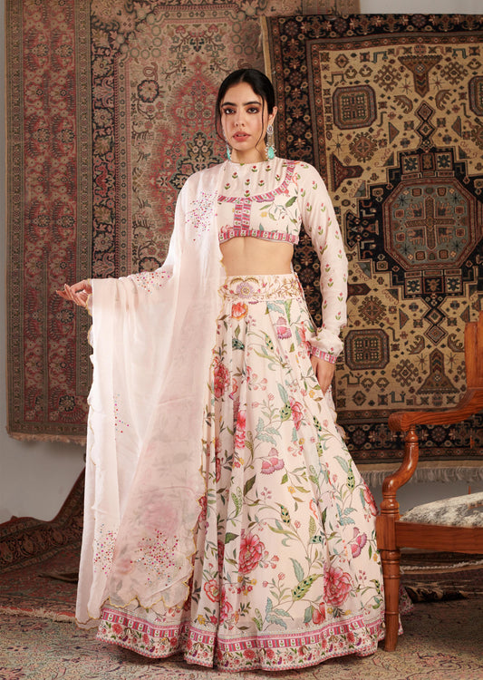 ZARA IVORY LEHANGA SET