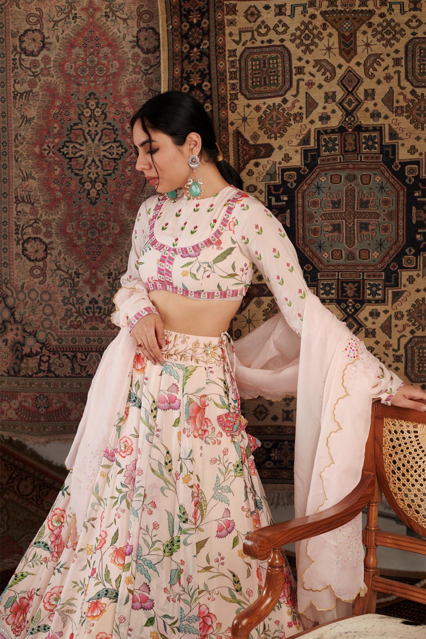 ZARA IVORY LEHANGA SET