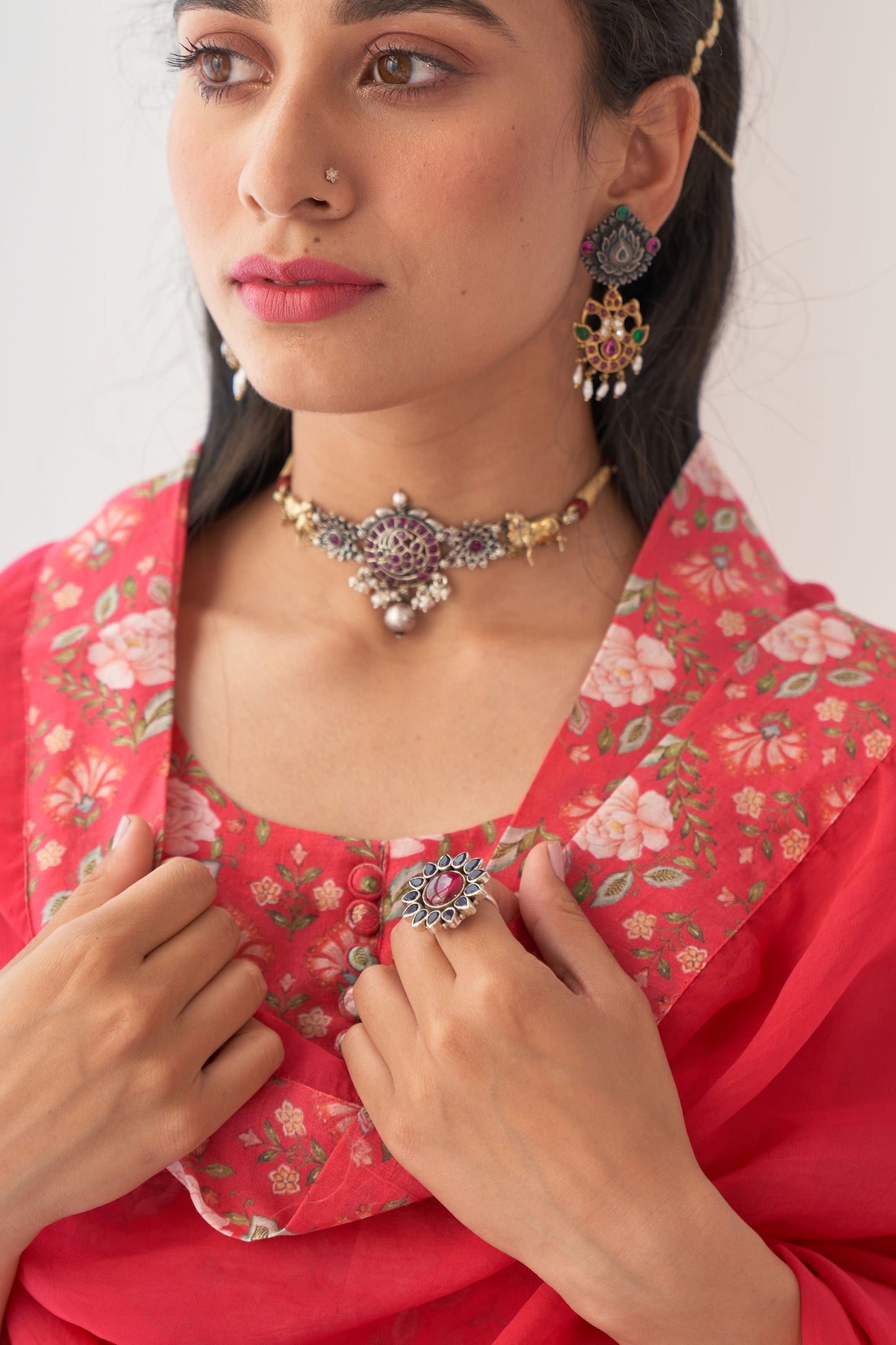 Hot Pink Peony Sharara