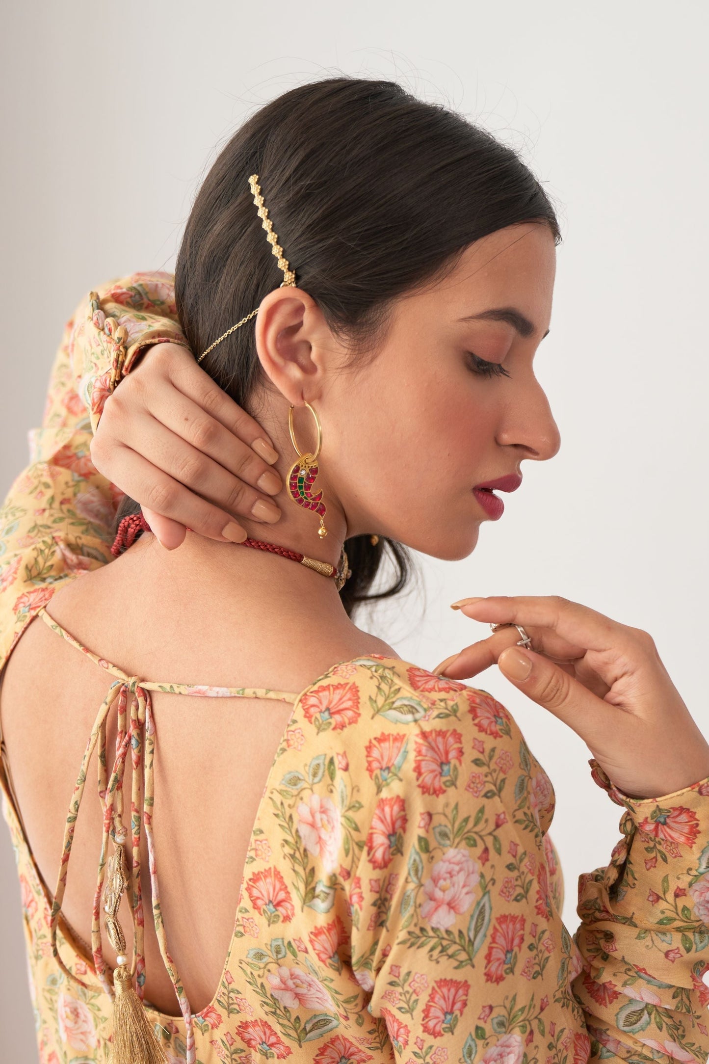 Yellow Peony Anarkali