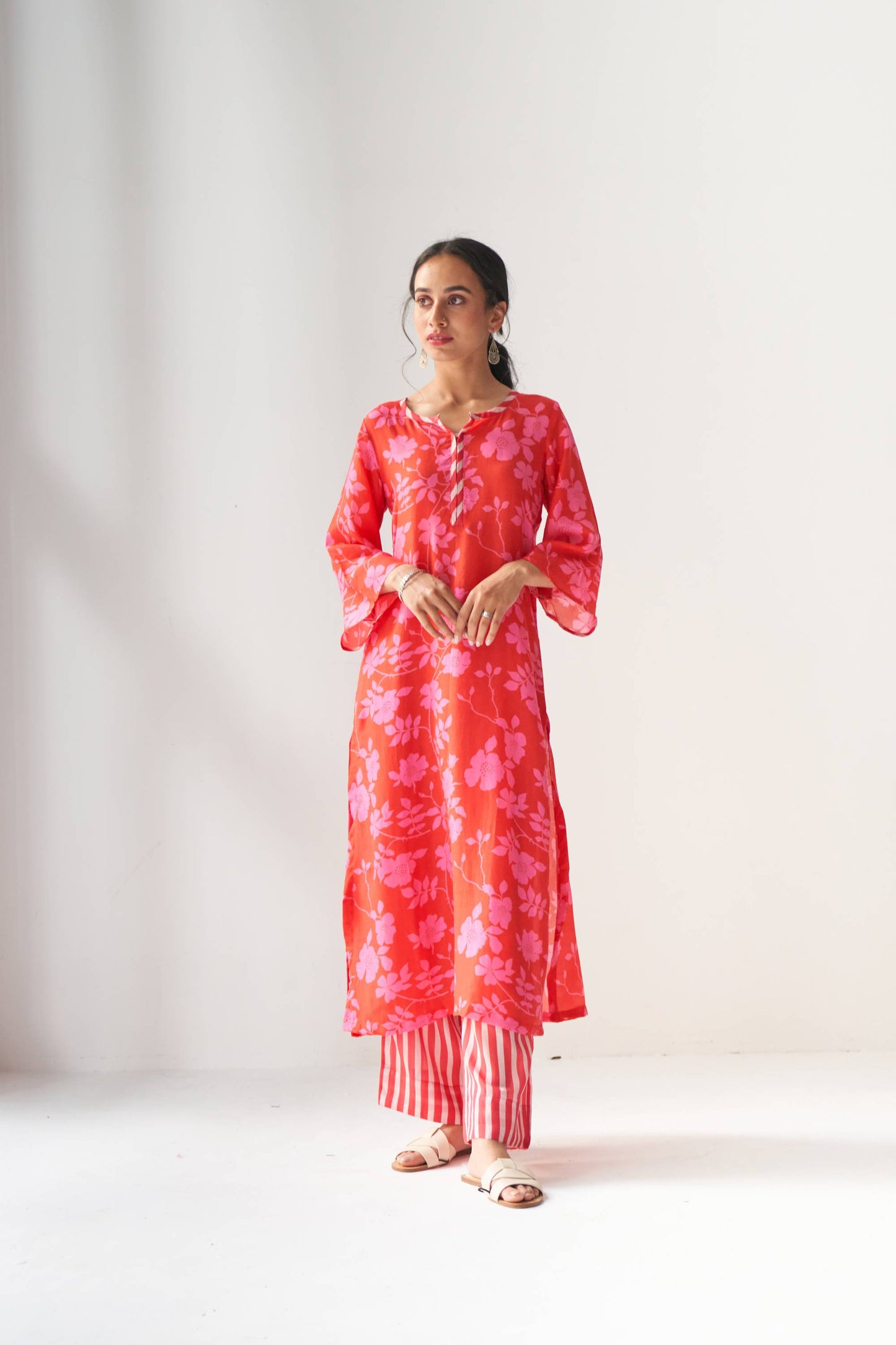 Faded Rose Hot Pink Kurta Set