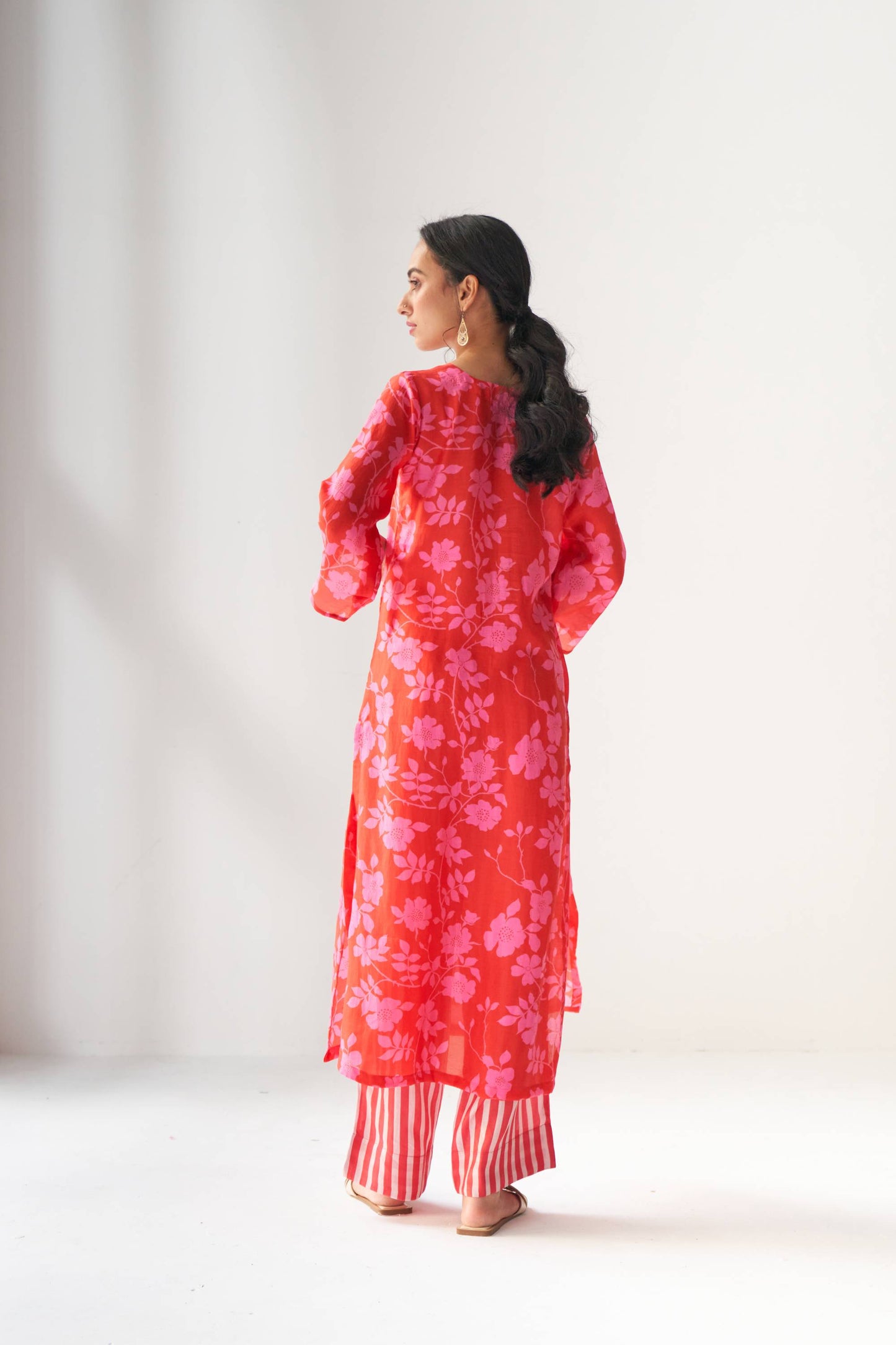 Faded Rose Hot Pink Kurta Set