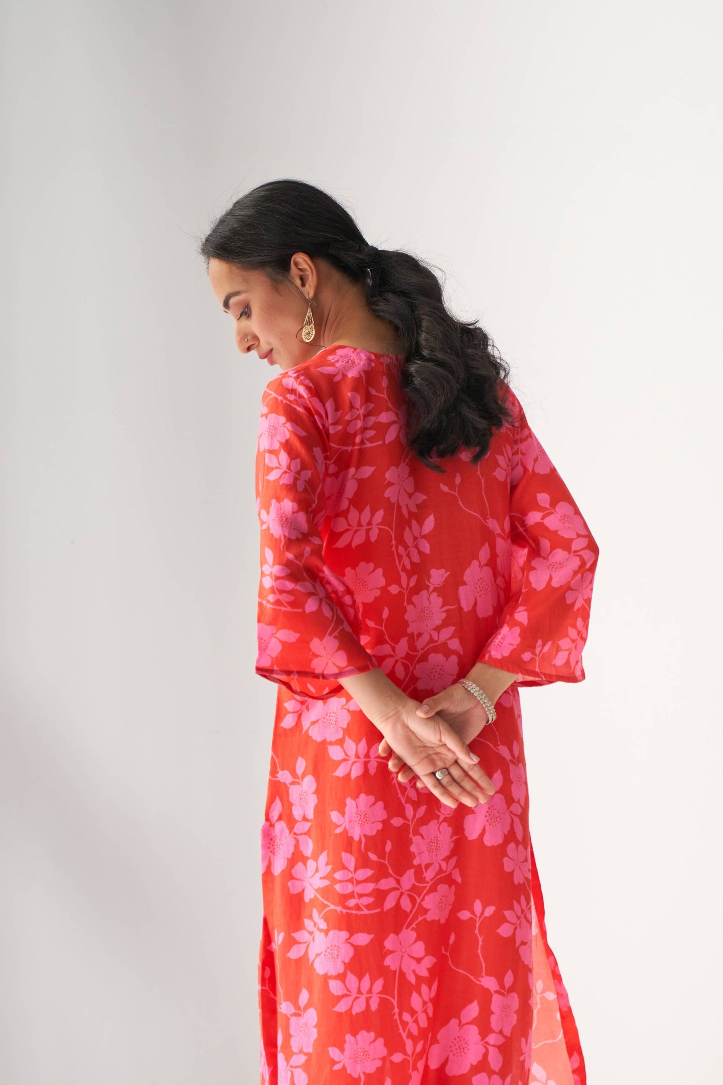 Faded Rose Hot Pink Kurta Set