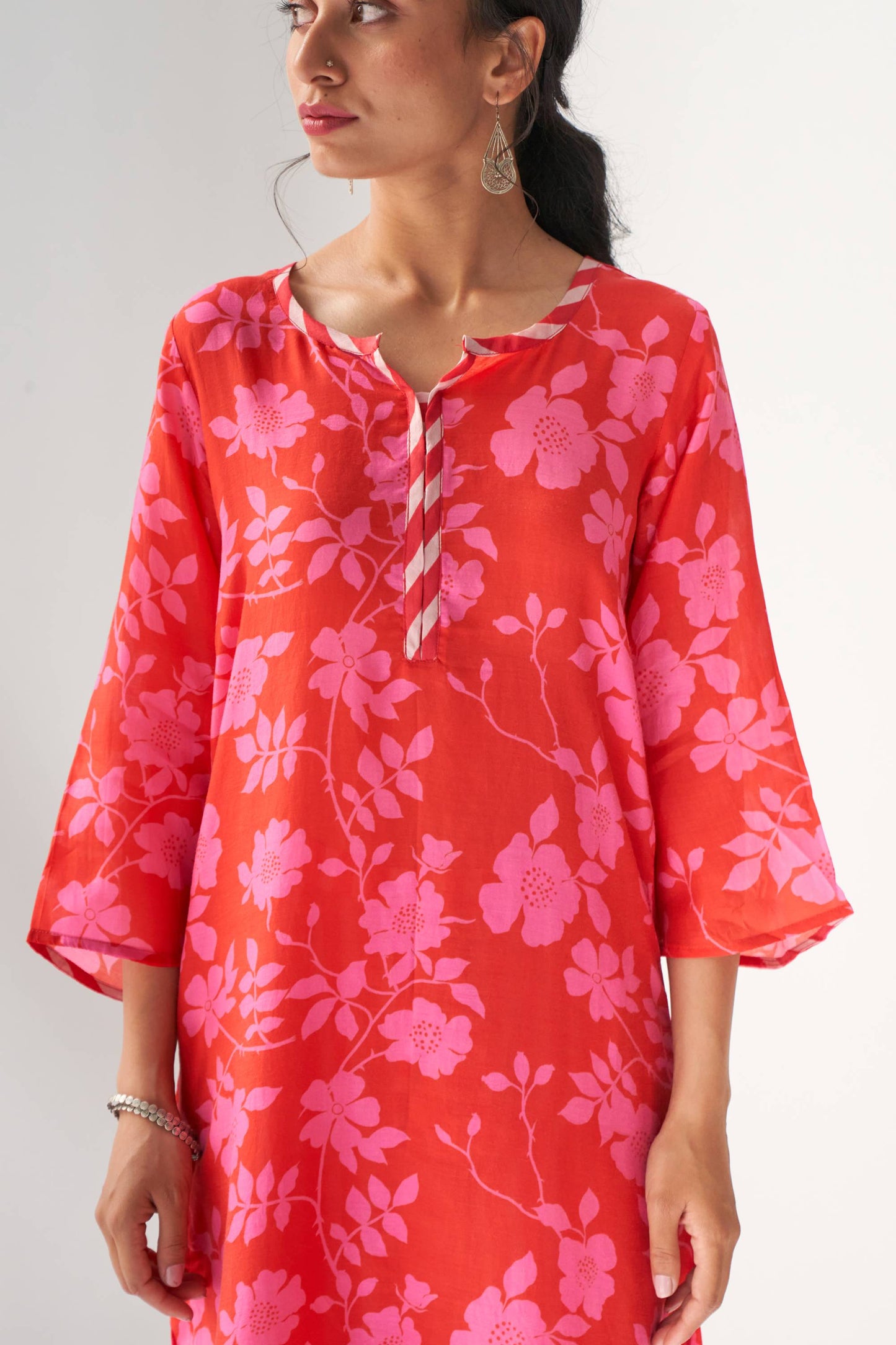 Faded Rose Hot Pink Kurta Set