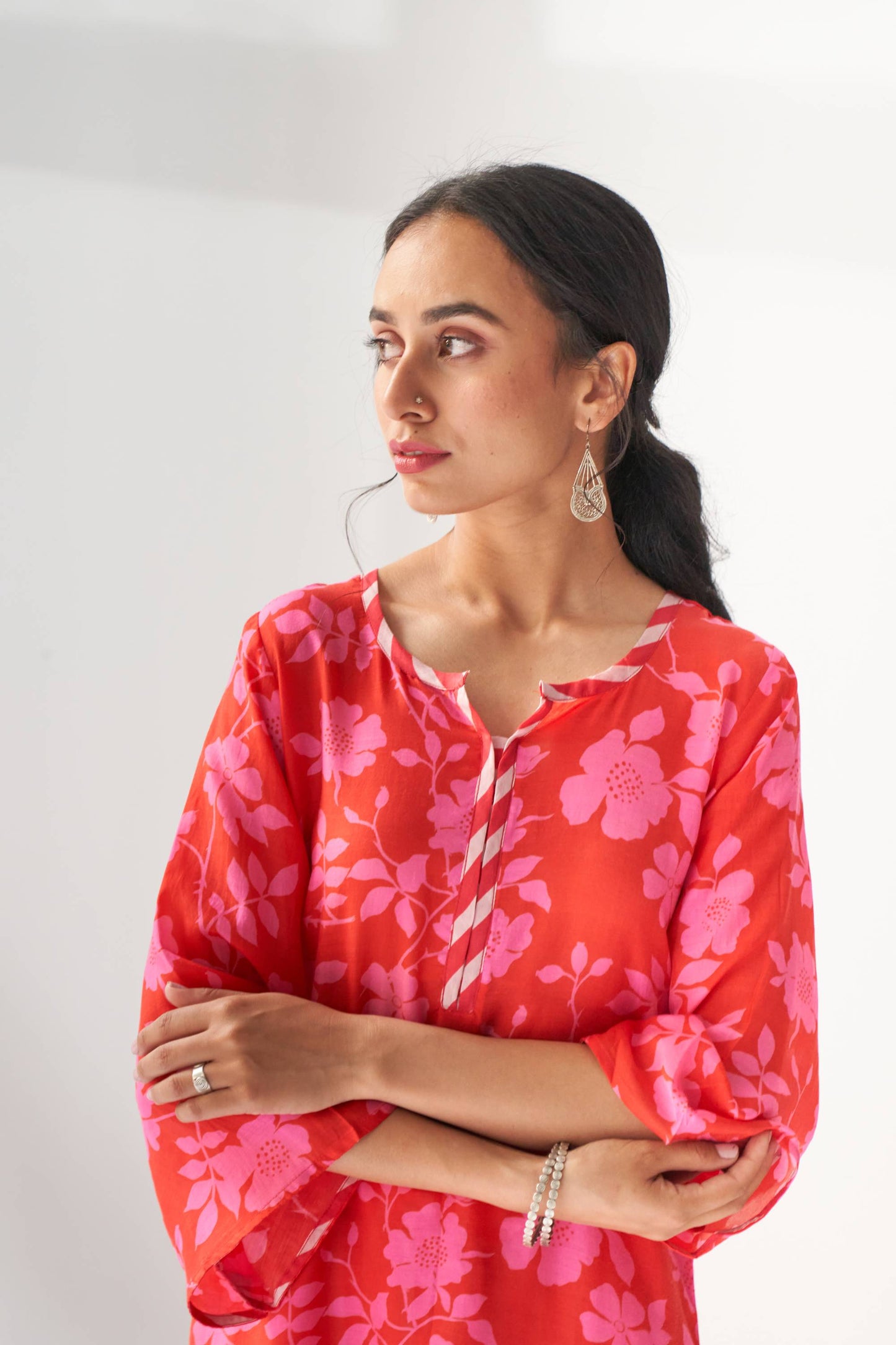Faded Rose Hot Pink Kurta Set
