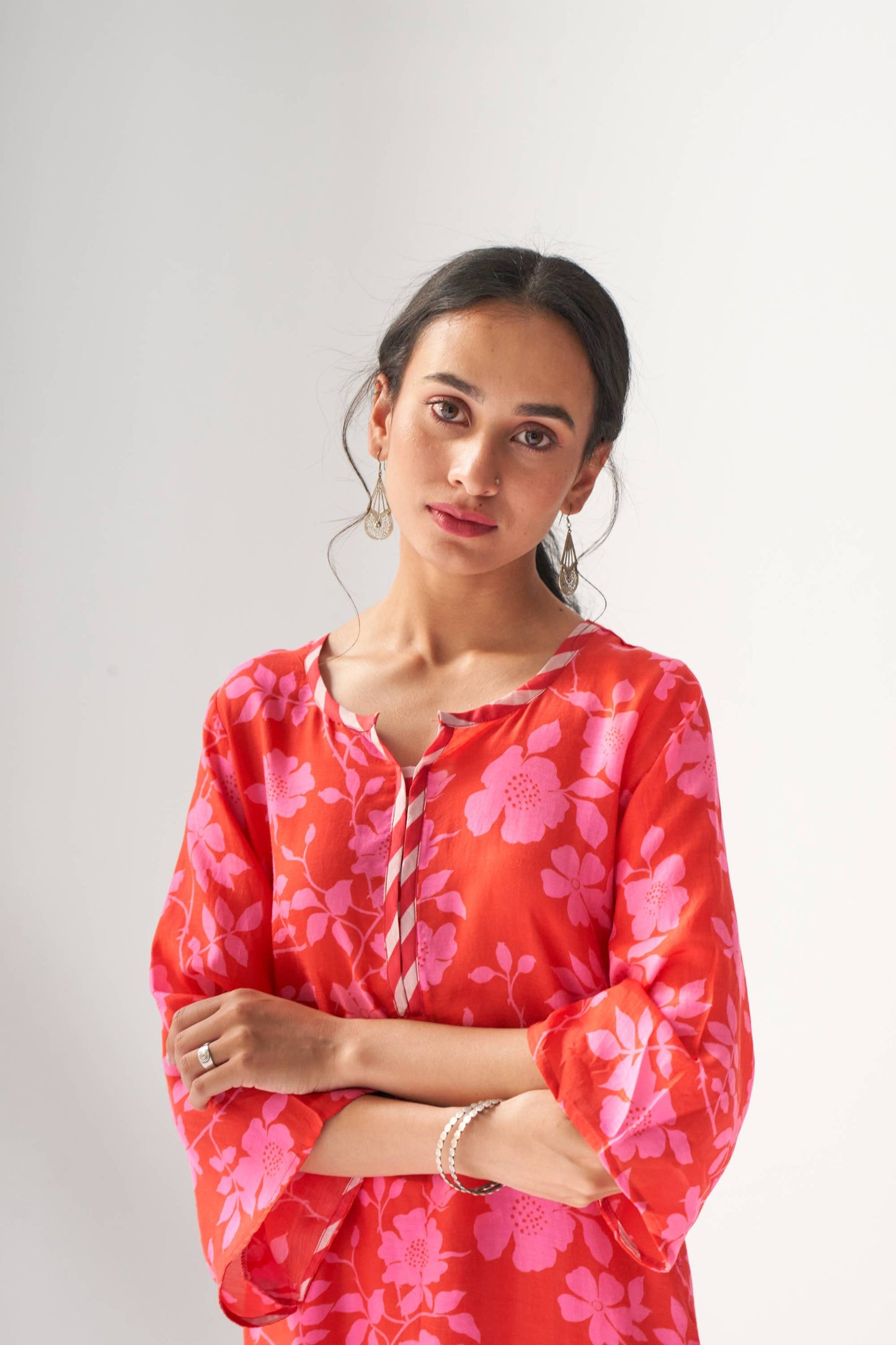 Faded Rose Hot Pink Kurta Set