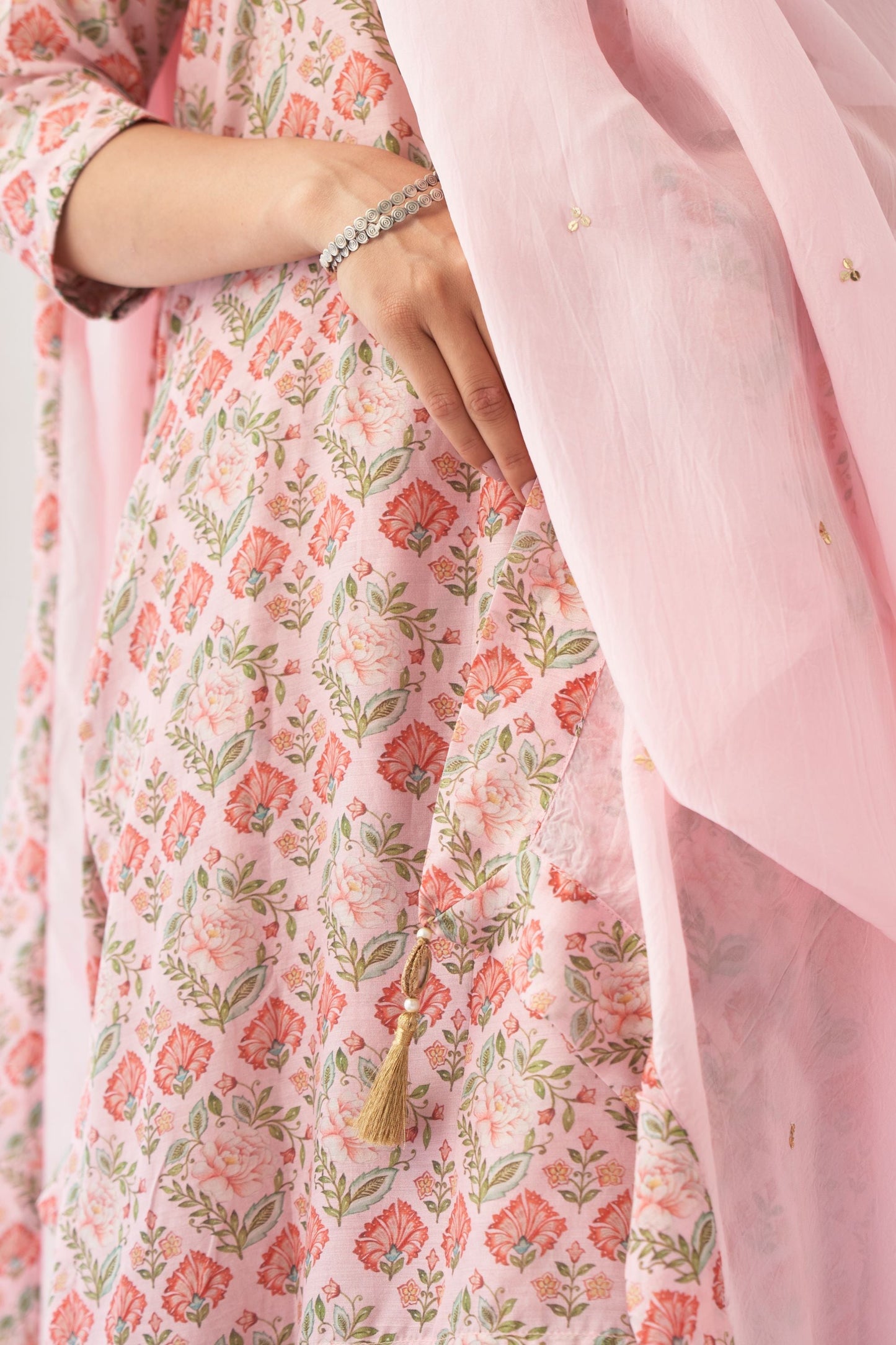 Powder Pink Peony Sharara