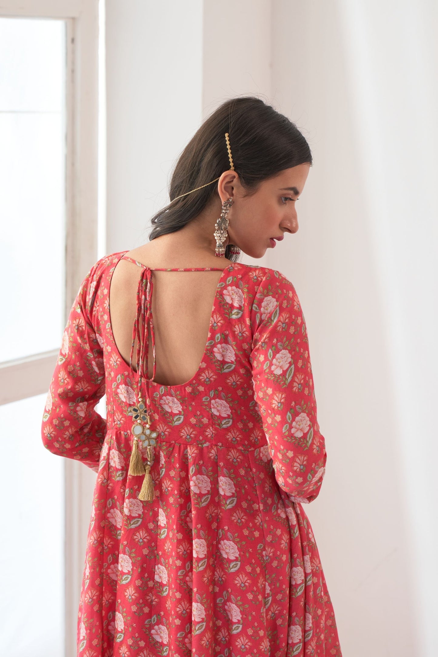 Hot Pink Peony Anarkali