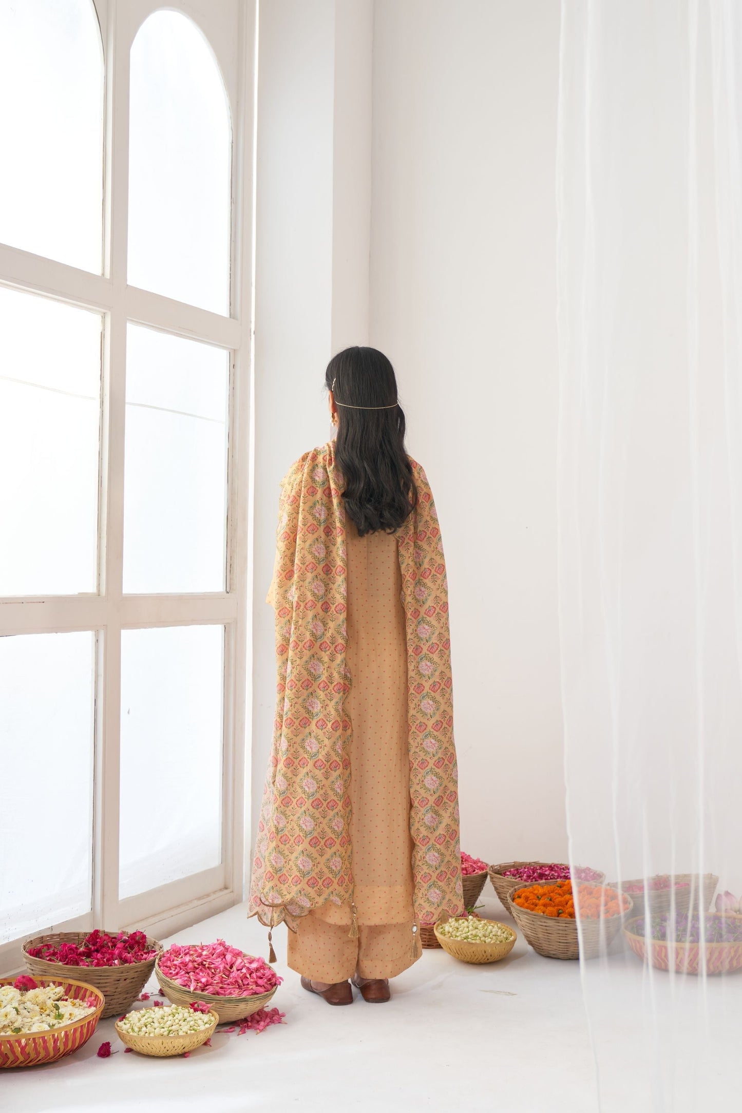 Yellow Peony Kurta Set