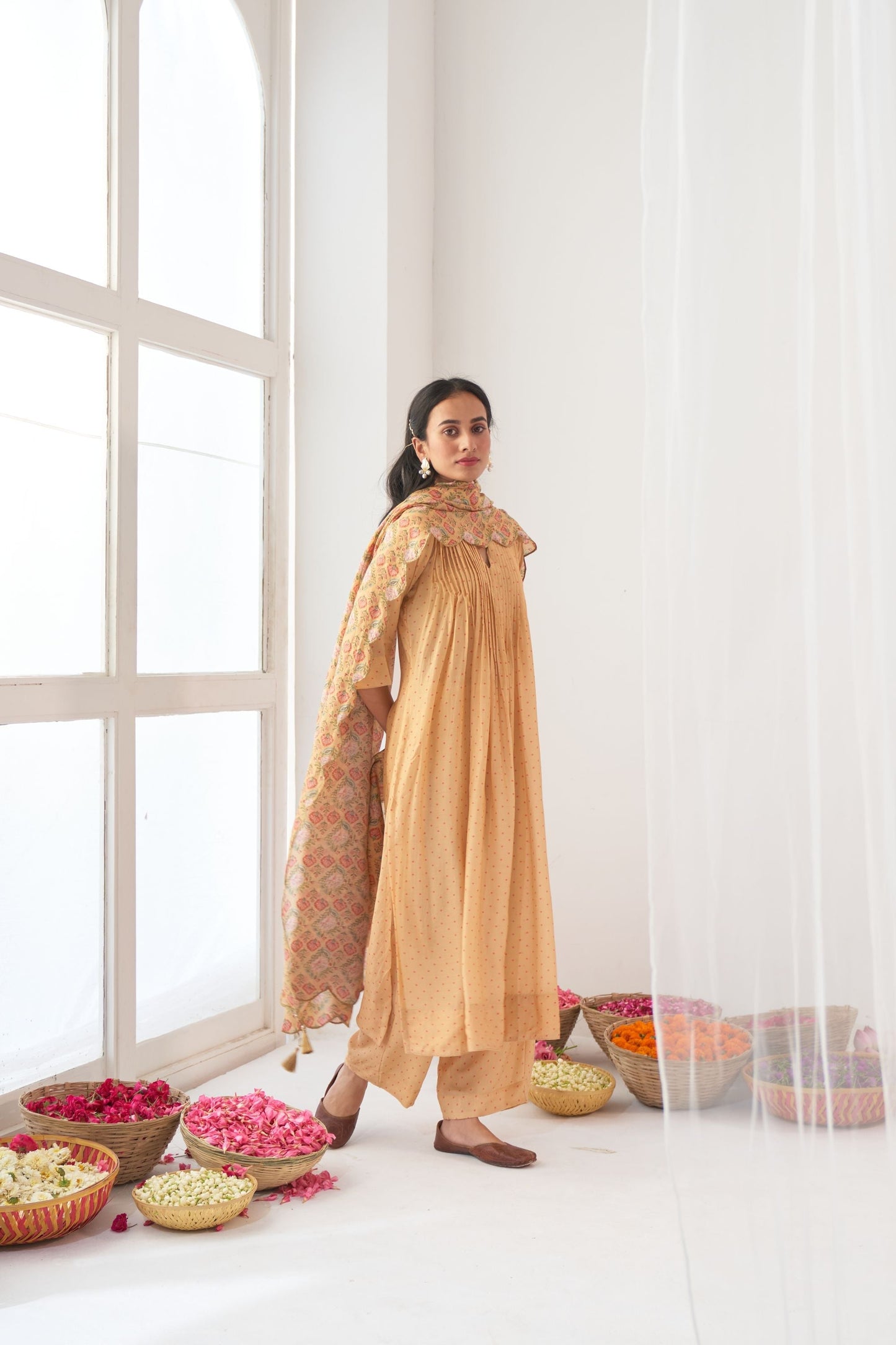 Yellow Peony Kurta Set