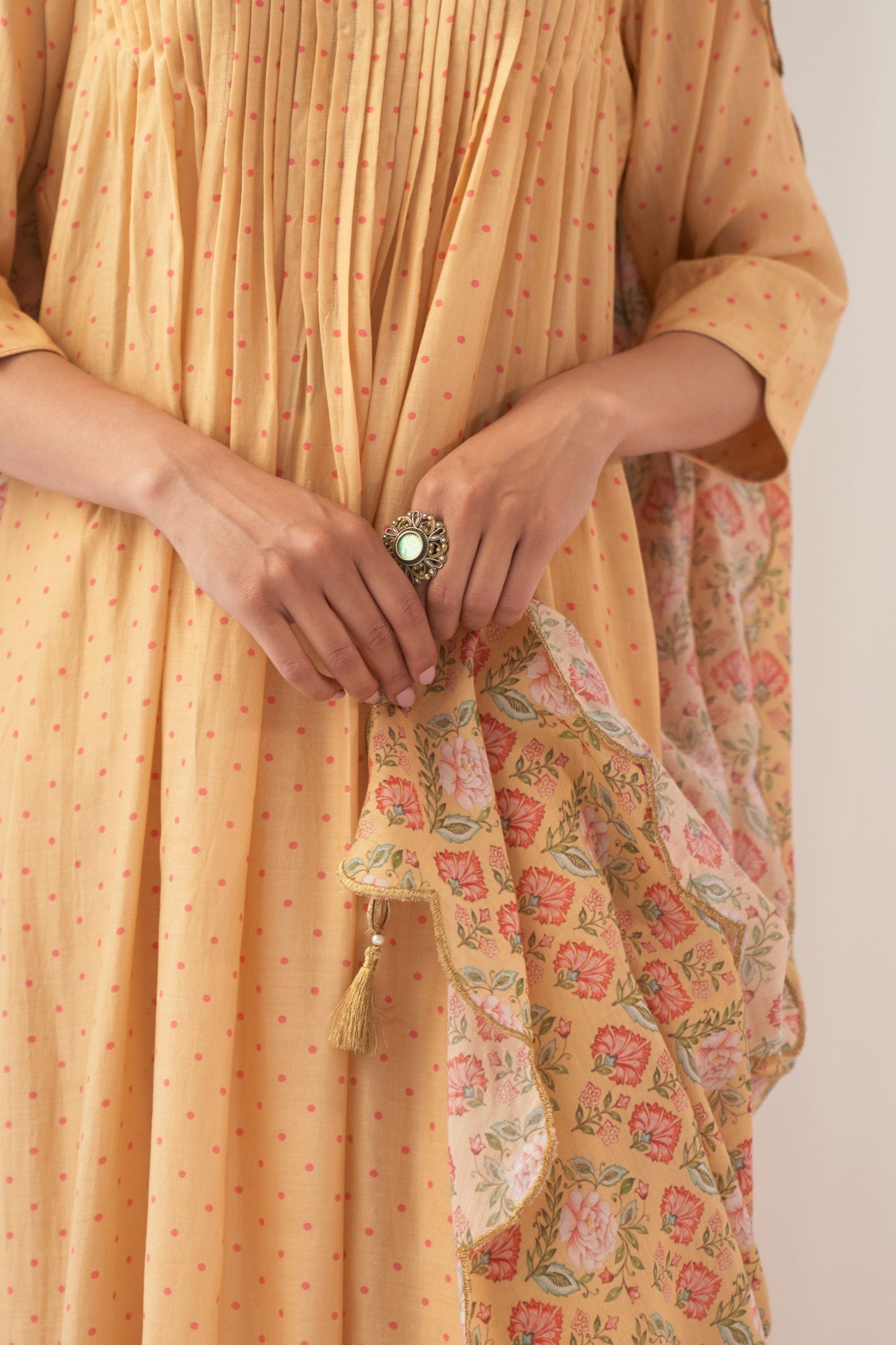 Yellow Peony Kurta Set