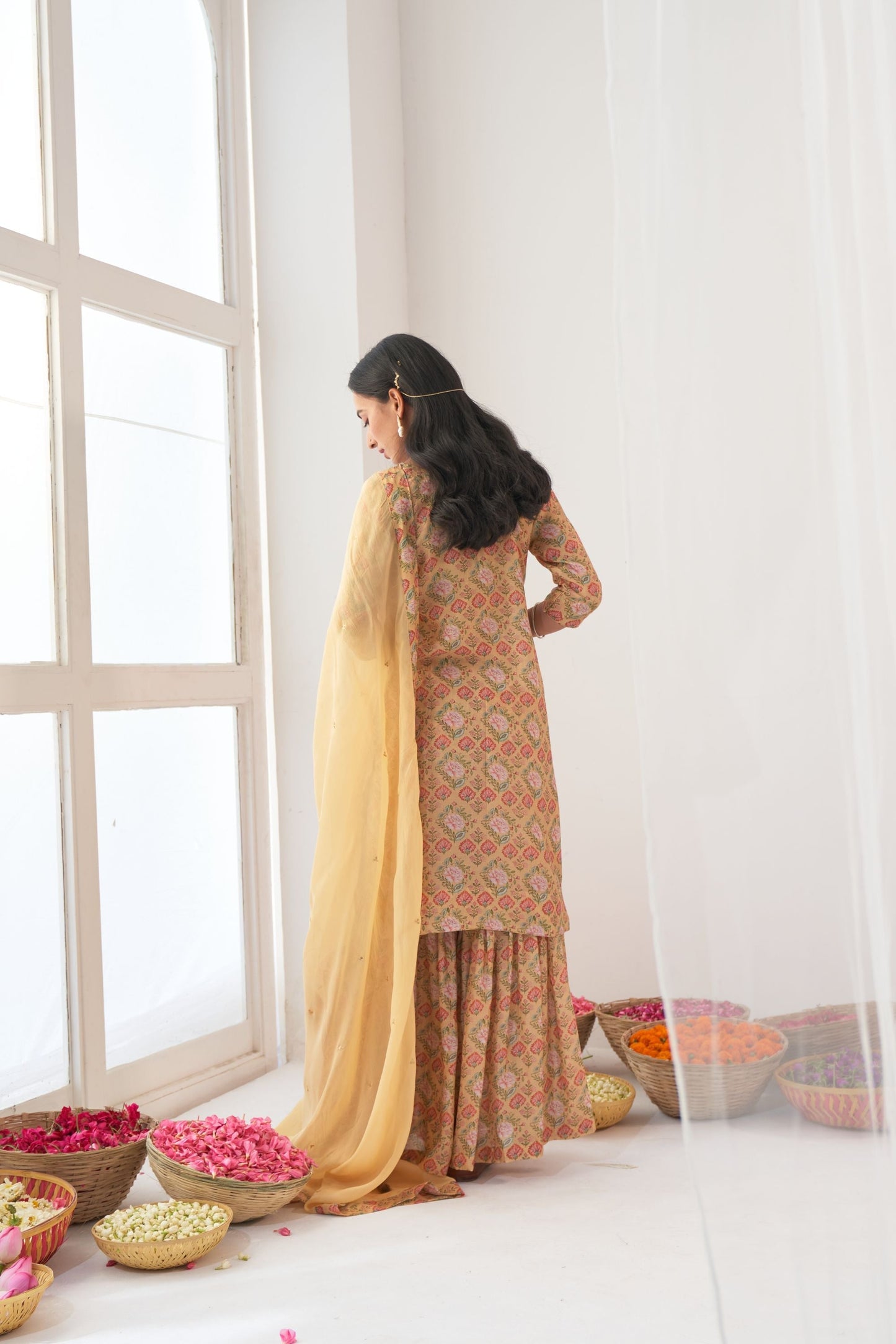 Yellow Peony Sharara