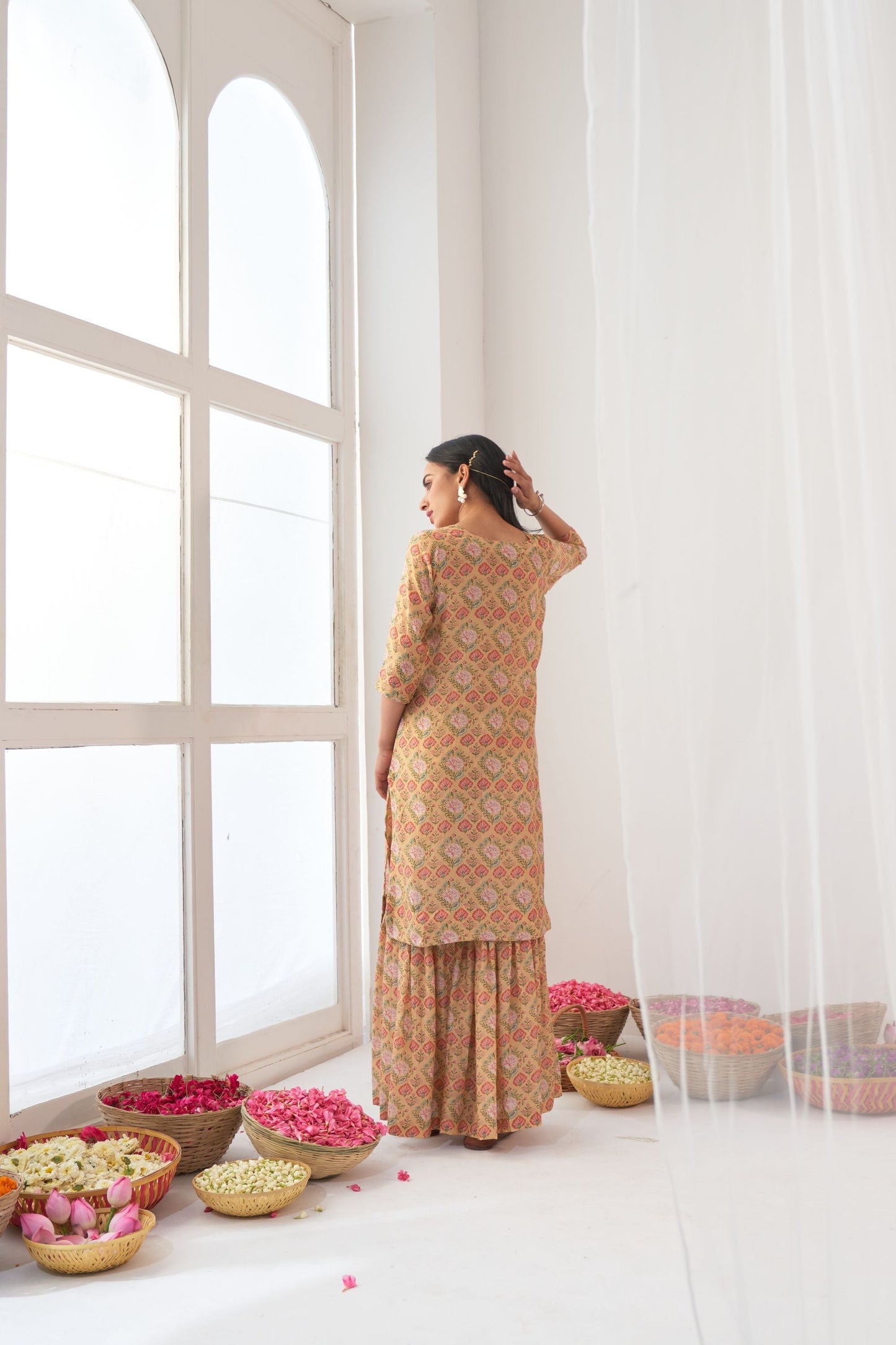 Yellow Peony Sharara
