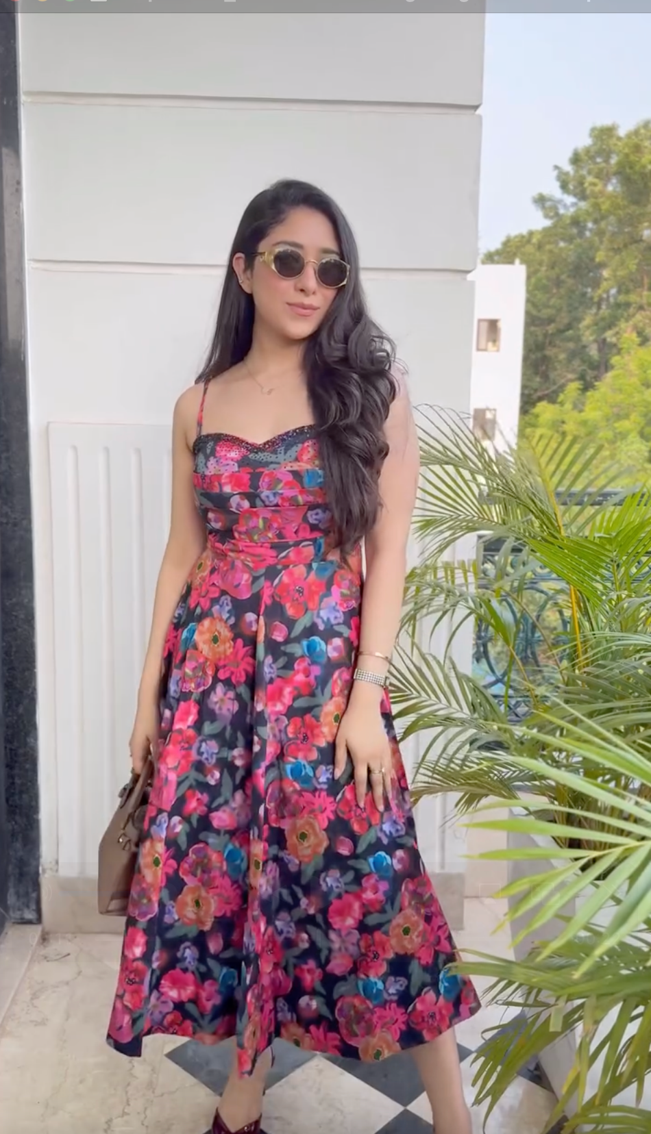 Midnight Wild Rose Dress