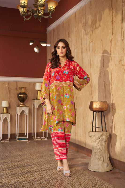 Ruya Olive Co-ord Set
