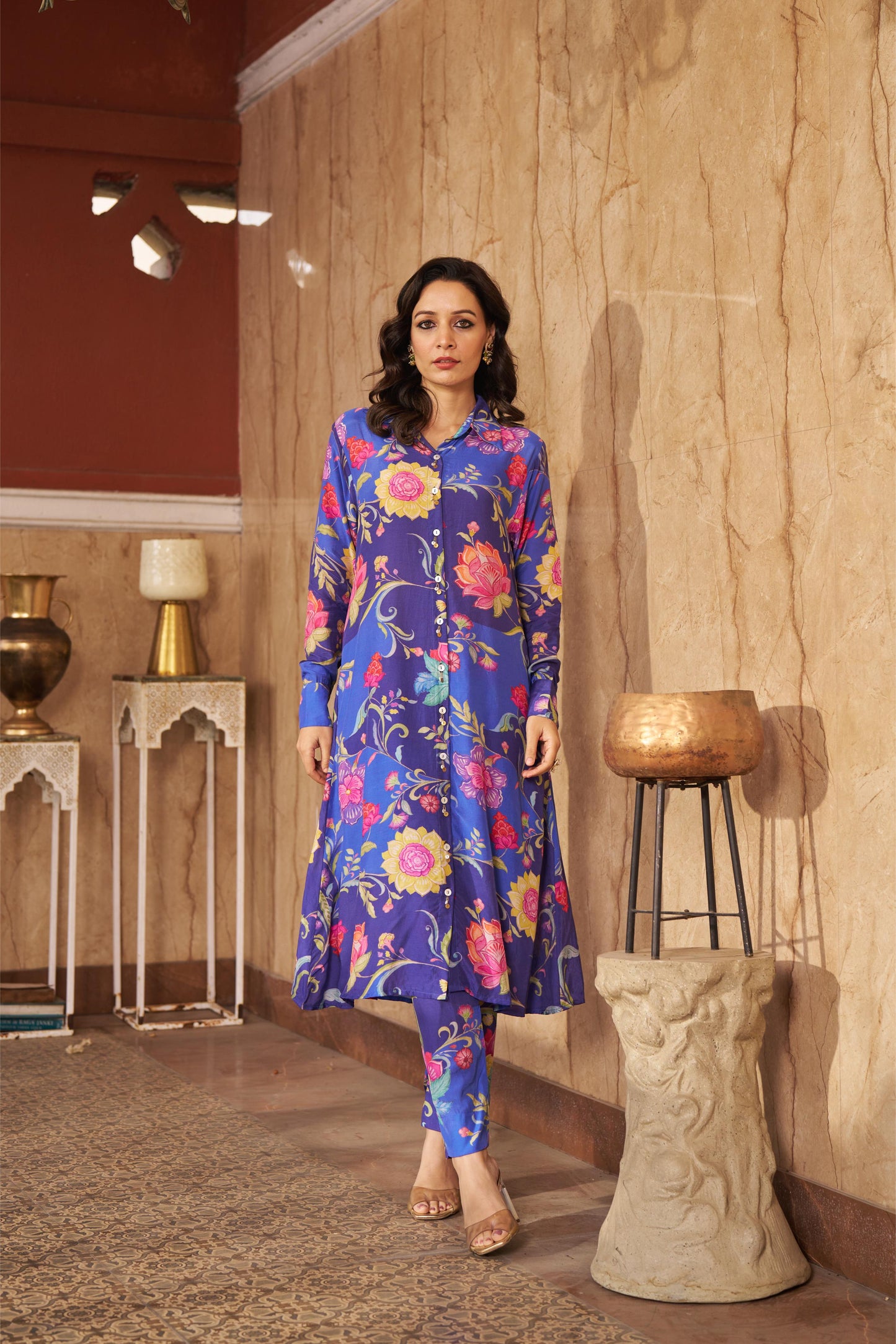 Ruya Blue Kurta Set