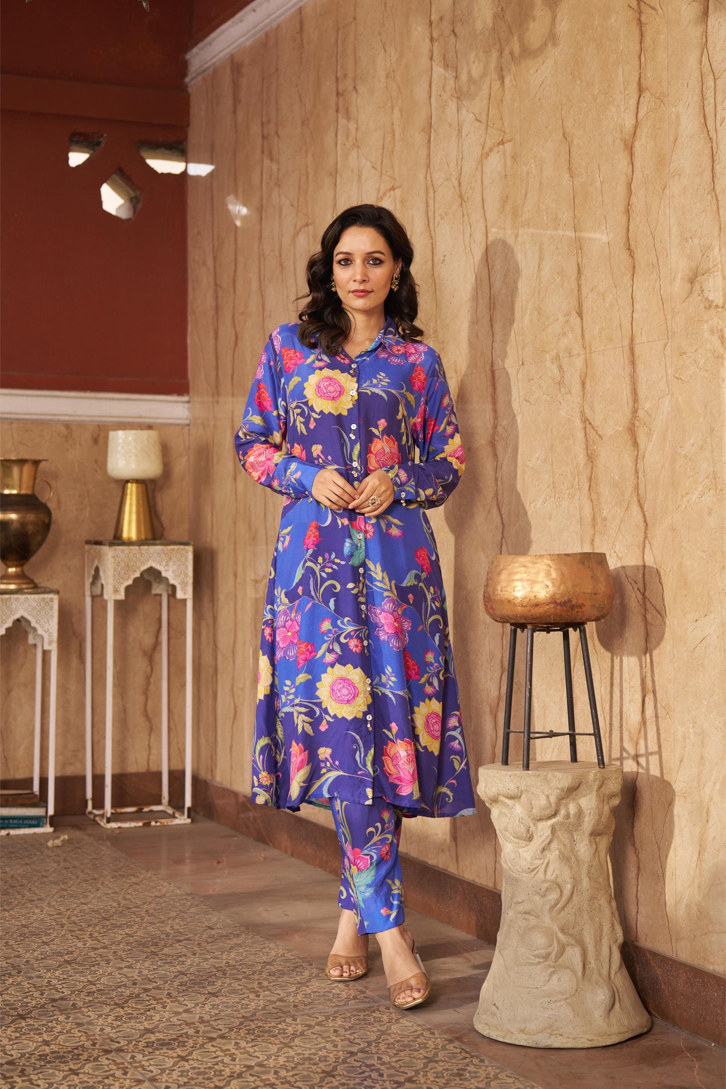 Ruya Blue Kurta Set