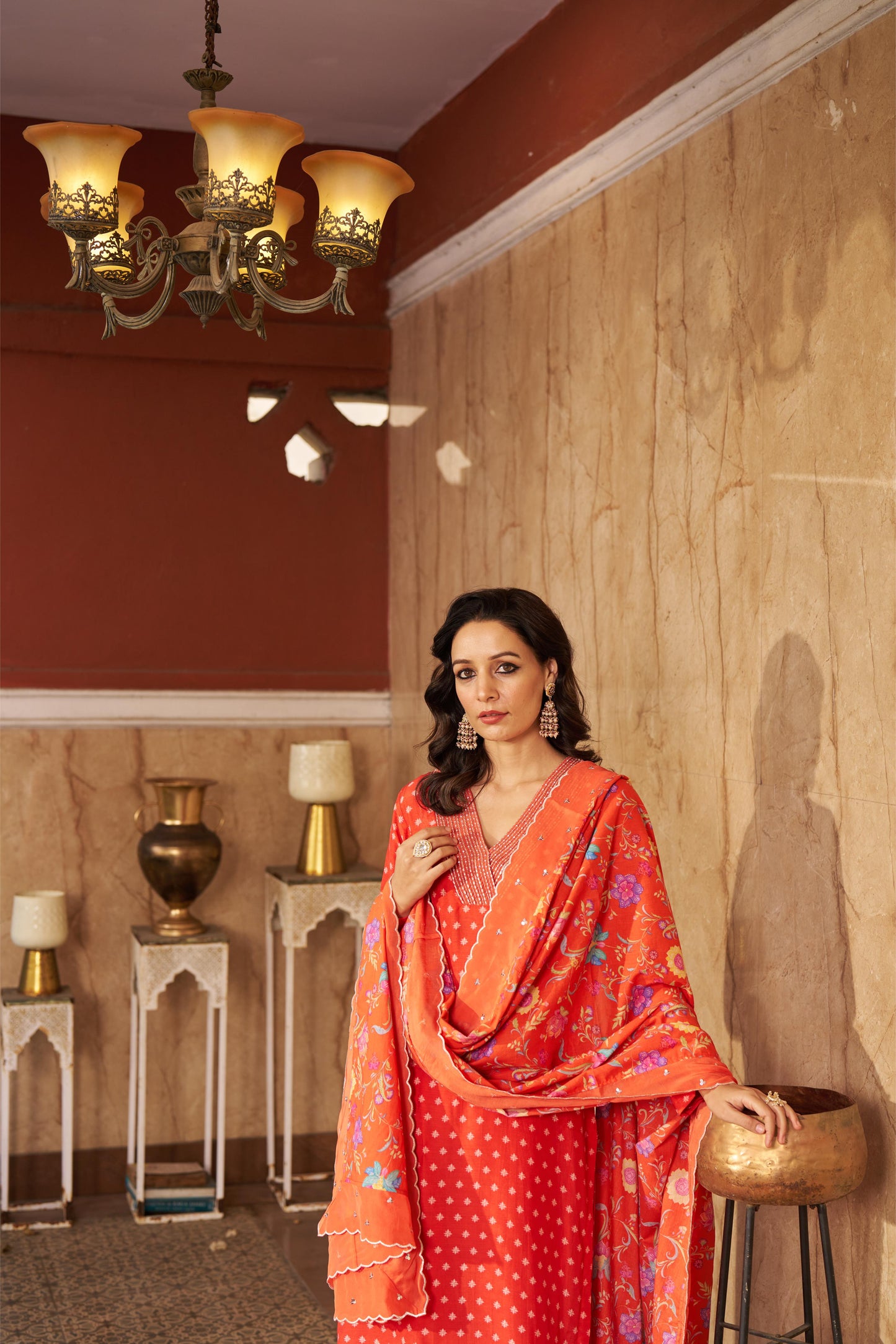 Bia Burnt Orange Kurta Set