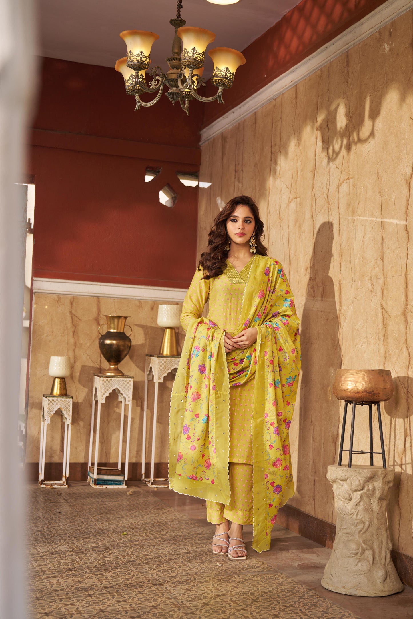 Bia Lime Kurta Set