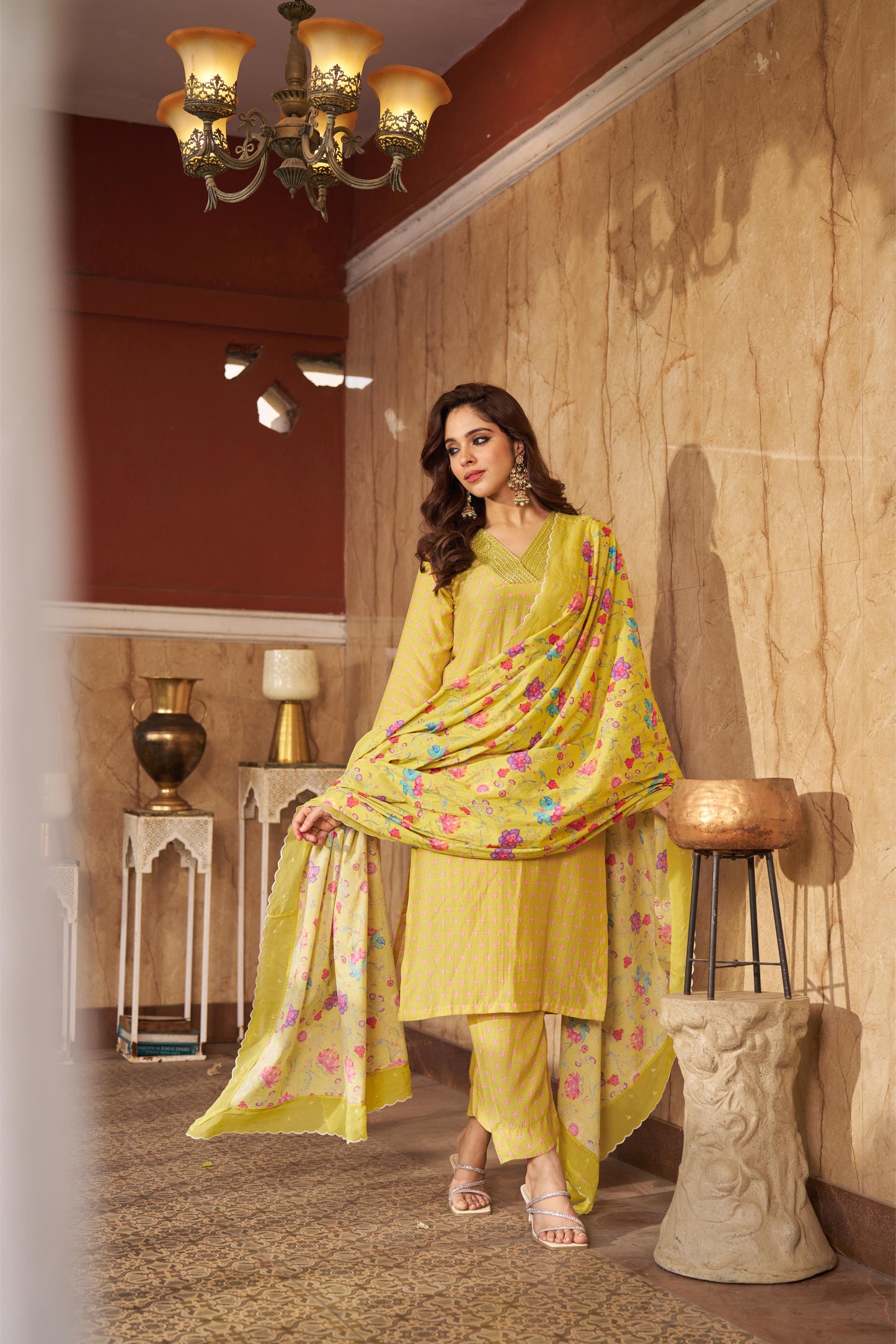 Bia Lime Kurta Set