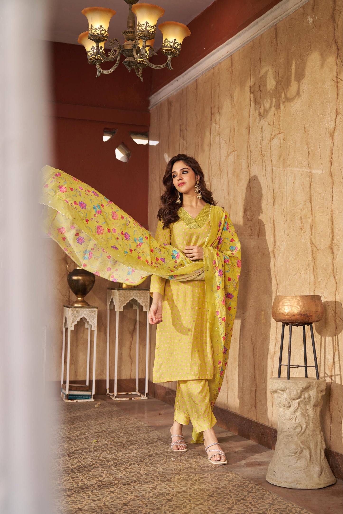 Bia Lime Kurta Set