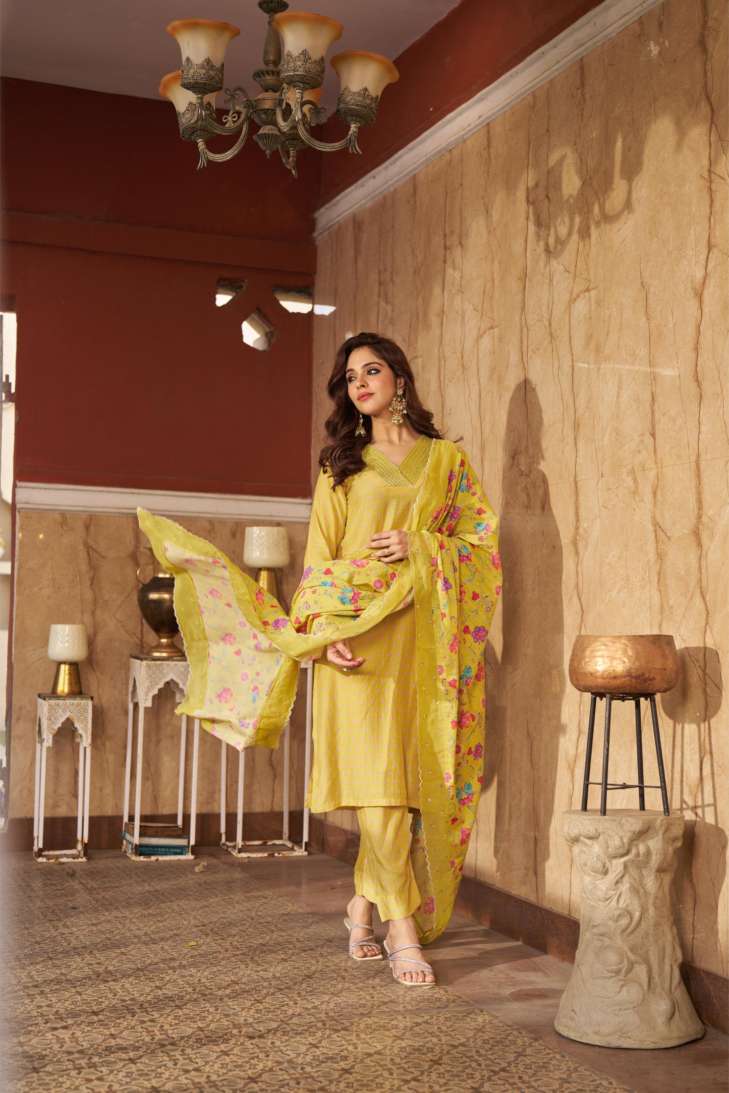 Bia Lime Kurta Set
