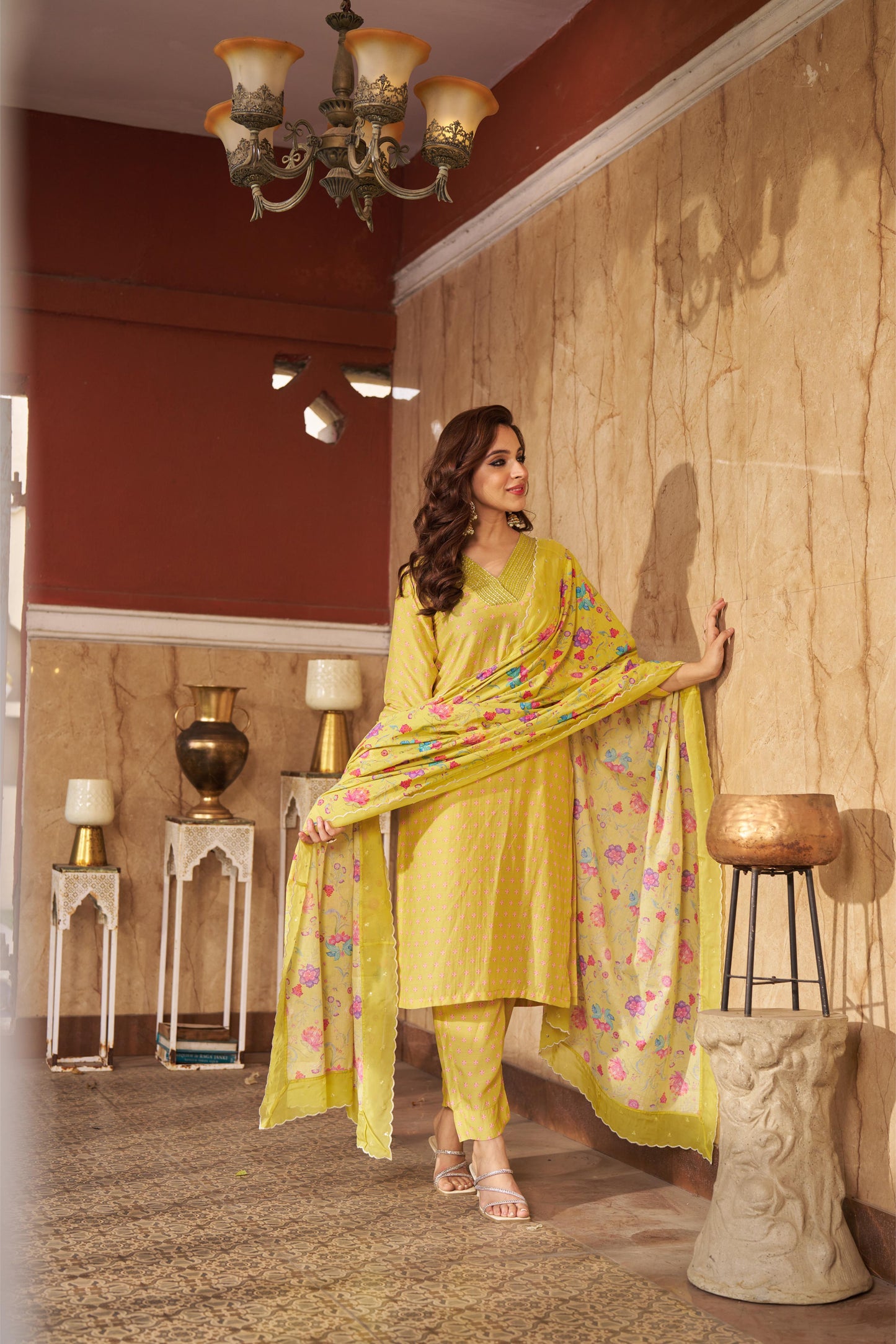 Bia Lime Kurta Set
