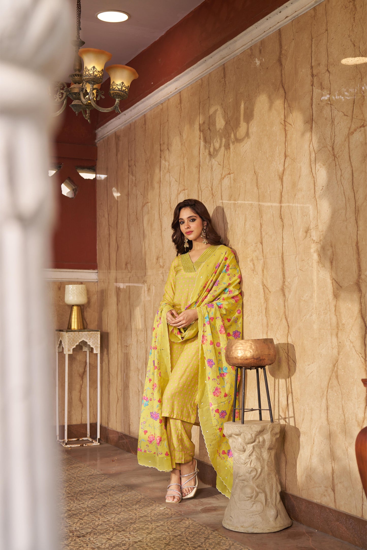 Bia Lime Kurta Set